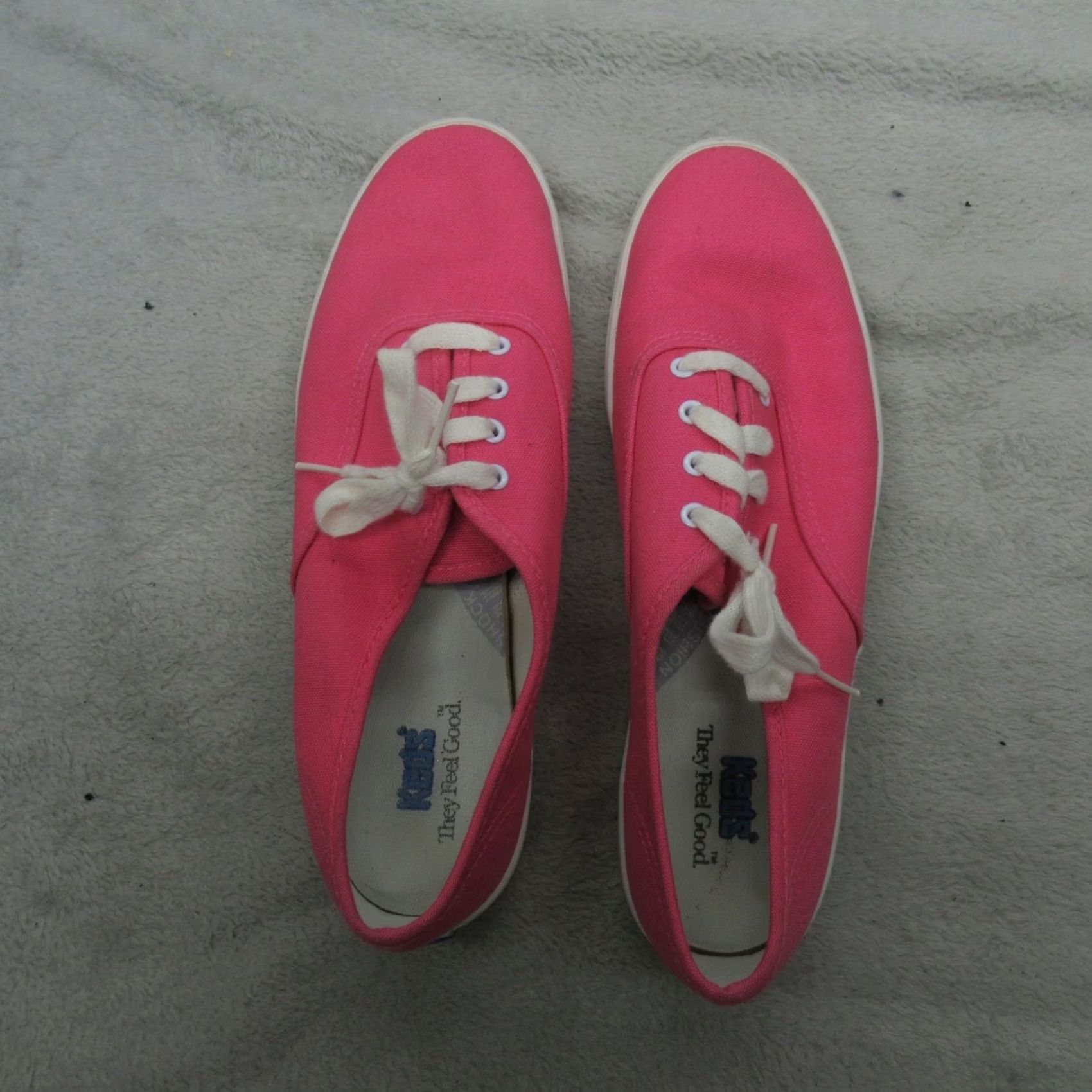 Keds VINTAGE: No Keds Champion Sneaker Pink Canvas Low Top Casual Women's 8.5M Lace Up Shoes Lightweight Cushioned Comfort Walking Size M / US 6-8 / IT 42-44 - 7 Thumbnail