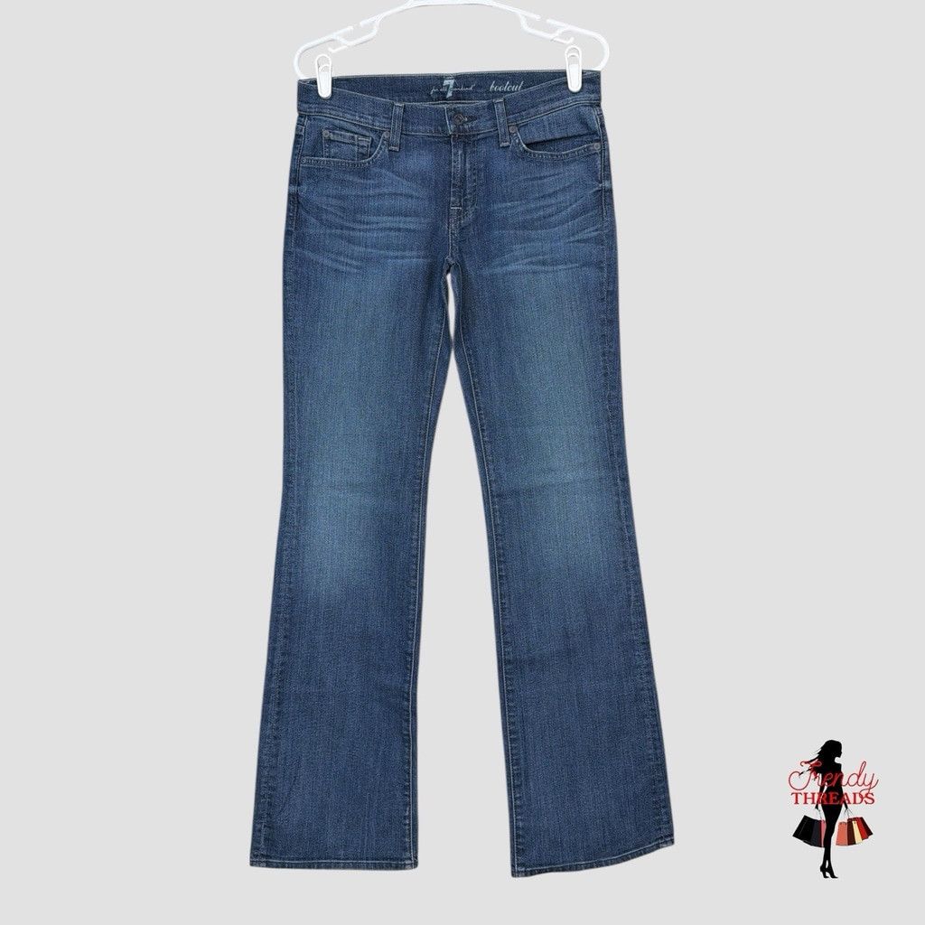 7 For All Mankind 7 For All Mankind Jeans Womens 30x34 Blue Denim Low Rise Doj Size 30" / US 8 / IT 44 - 1 Thumbnail