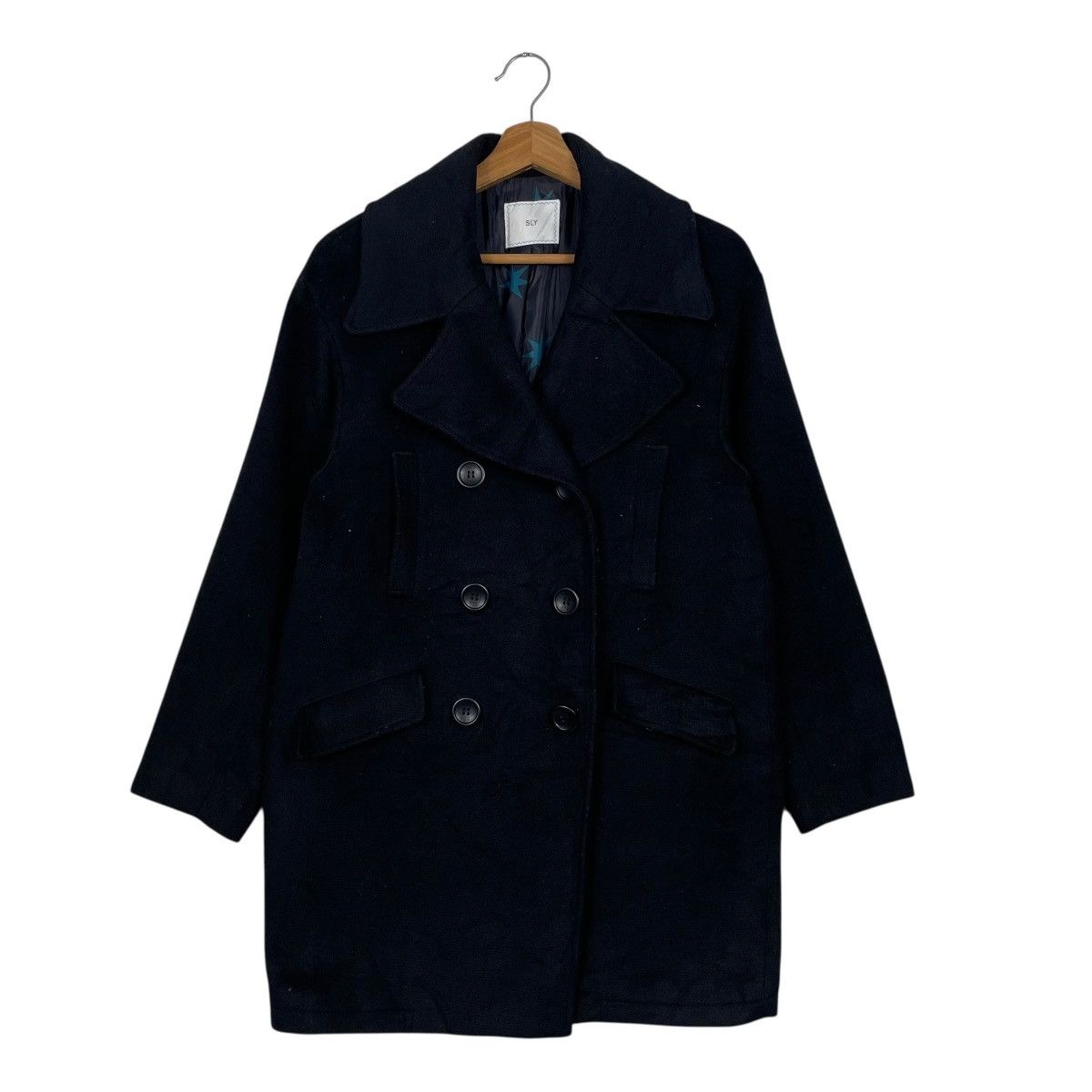 Japanese Brand Japanese Brand Sly Double Breasted Coat Size S / US 4 / IT 40 - 1 Thumbnail