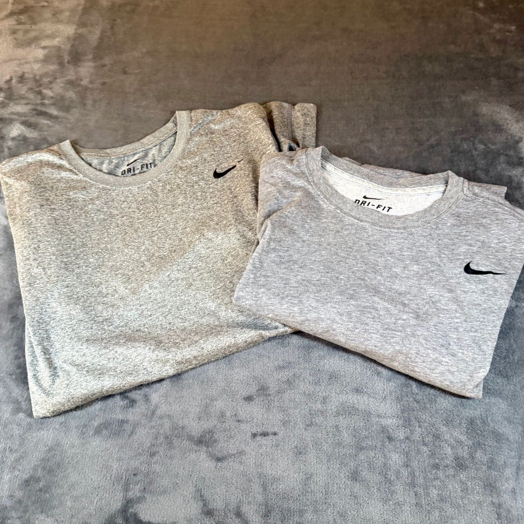 Nike Nike Dri-FIT Gray T-Shirt Short Sleeve Athletic Mens XL Set of 2 Size US XL / EU 56 / 4 - 2 Thumbnail