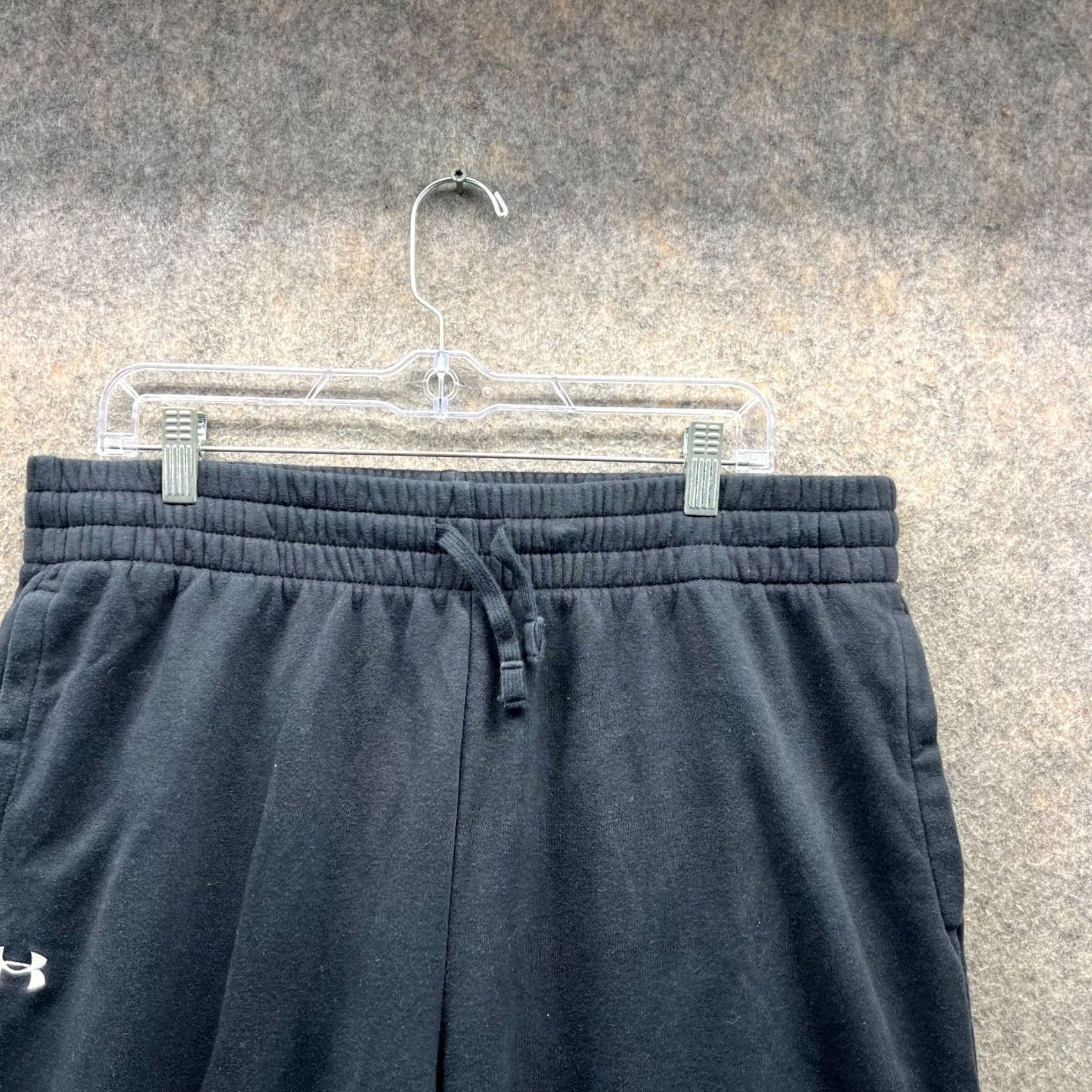 Under Armour Under Armour Jogger Pants Men XL Black Fleece Tapered Pockets Sweatpants Size US 36 / EU 52 - 4 Thumbnail