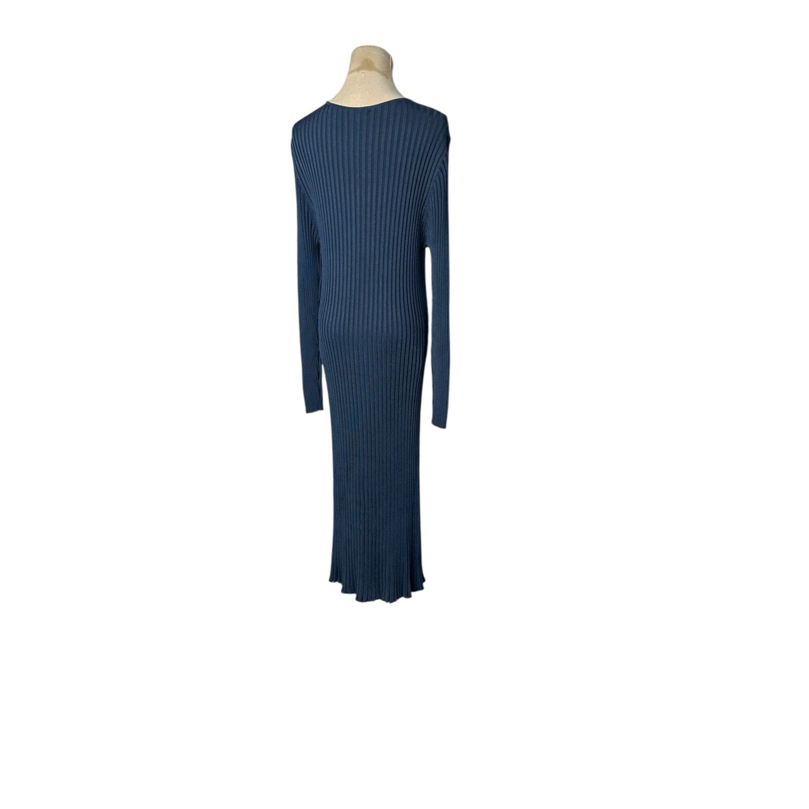 H&M H&M stale blue knit long sleeves midi sweater dress size XL Size XL / US 12-14 / IT 48-50 - 10 Thumbnail