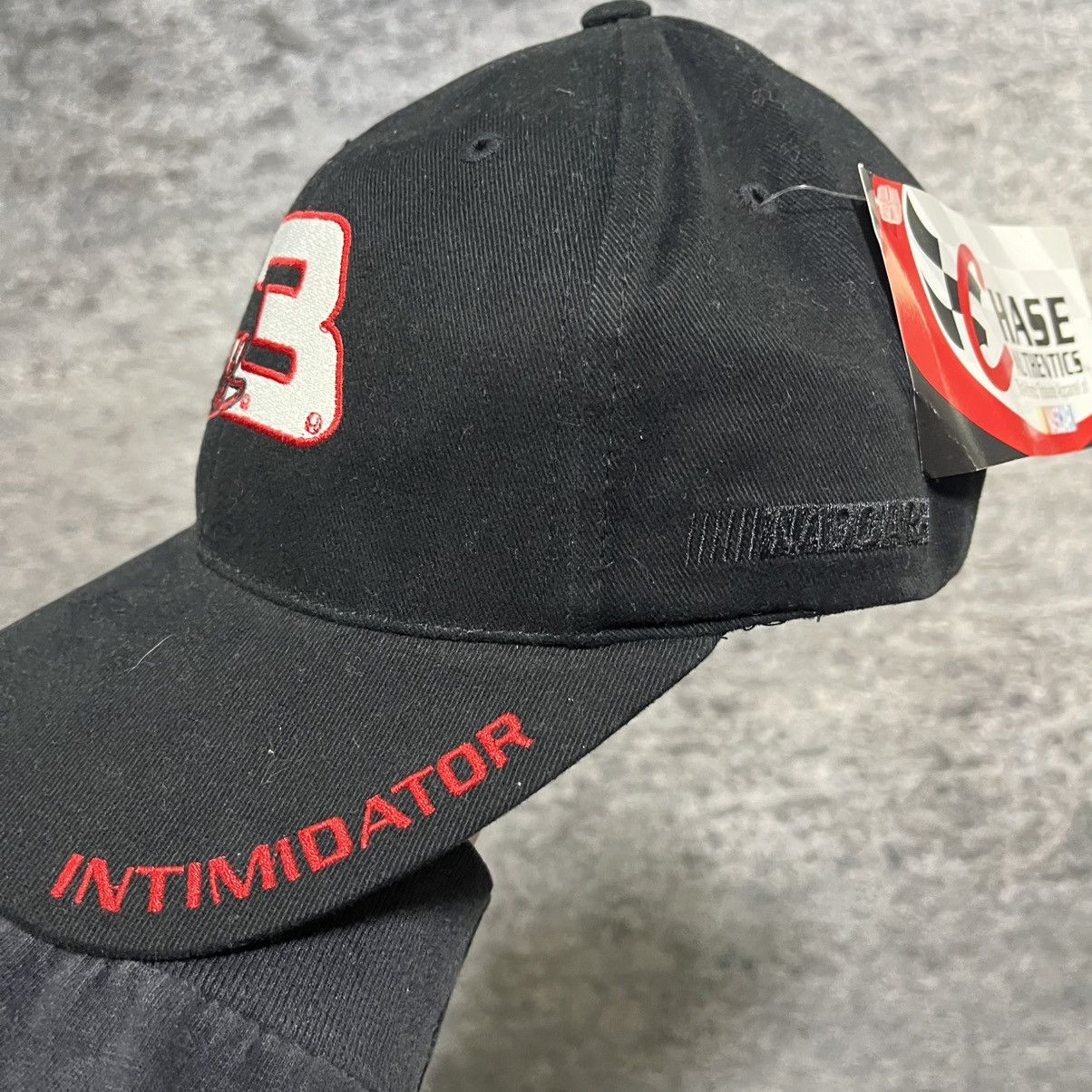 Chase Authentics VINTAGE DALE EARNHARDT BLACK NASCAR RACING HAT 2000s Size ONE SIZE - 3 Thumbnail
