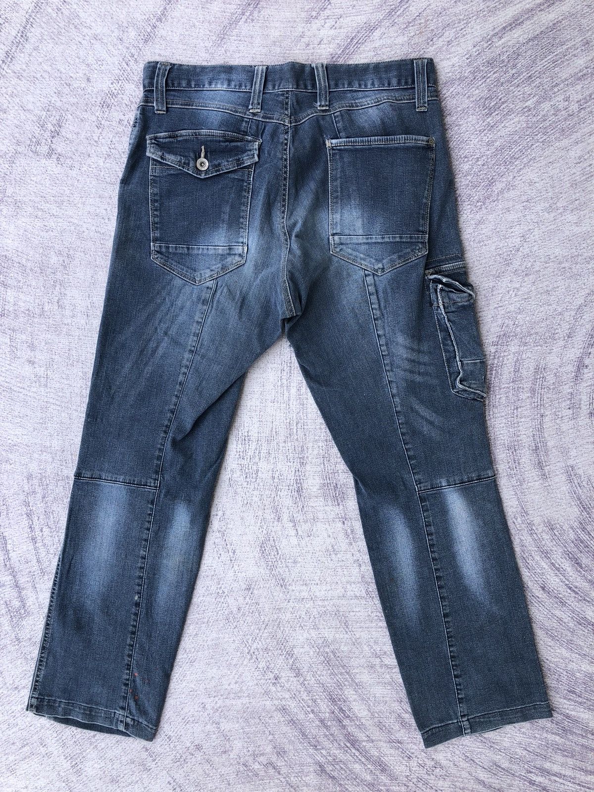 Jean × Vintage Vintage Distressed Jeans Bush Pocket/Cargo pants Size US 30 / EU 46 - 15 Thumbnail