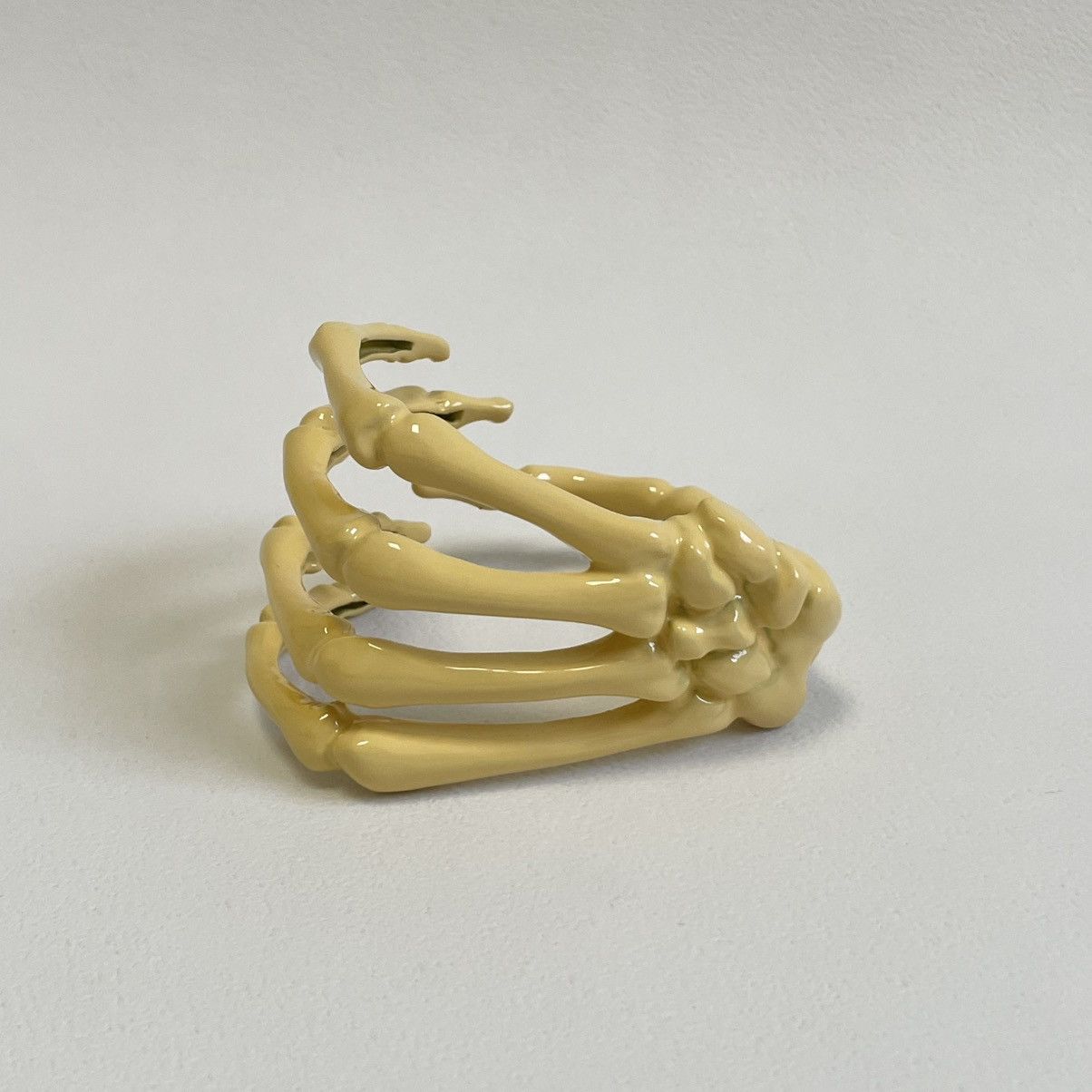 Raf Simons S/S 22 Yellow Skeleton Hand Cuff Bracelet Size ONE SIZE - 4 Thumbnail