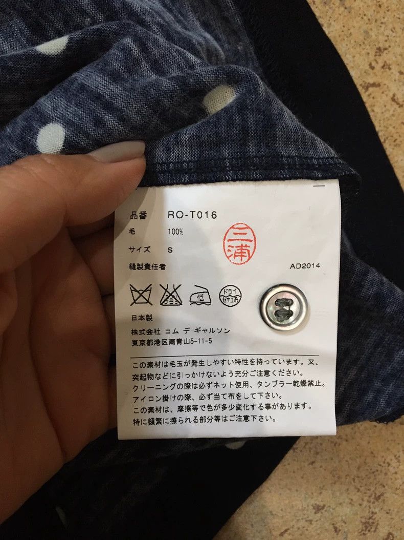 Comme des Garcons Comme Des Garcons Blue polka dot cashmere cardigan Size S / US 4 / IT 40 - 3 Thumbnail