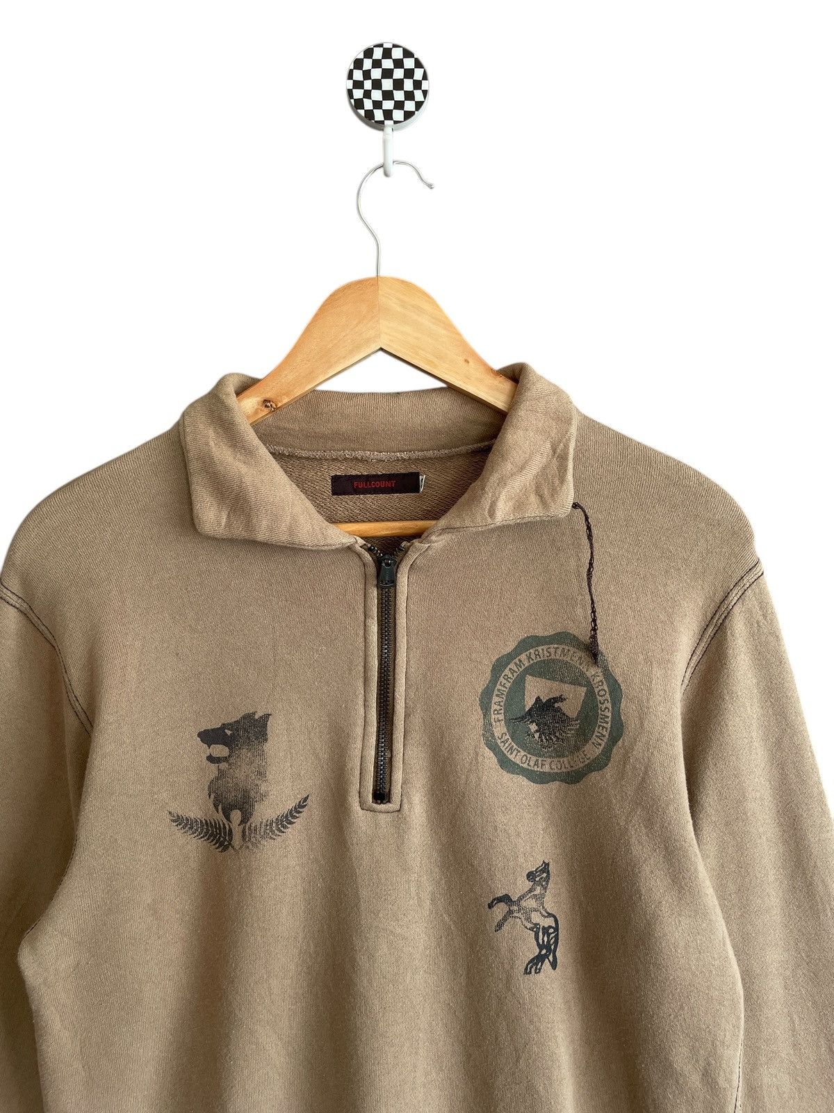 Full Count & Co. Vintage Brand Full Count Half Zipper Sweatshirt 1990s Size US M / EU 48-50 / 2 - 3 Thumbnail
