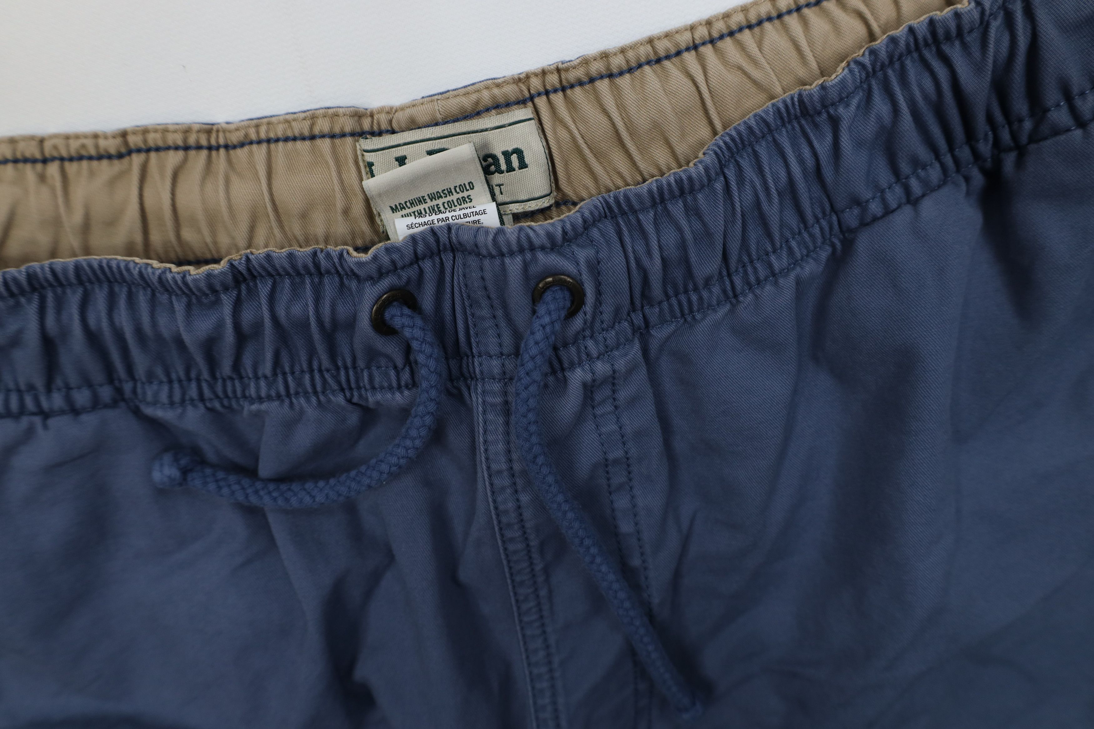 L.L. Bean Vtg 90s Y2K LL Bean Above Knee Shorts Organic Cotton Blue Size US 36 / EU 52 - 5 Thumbnail