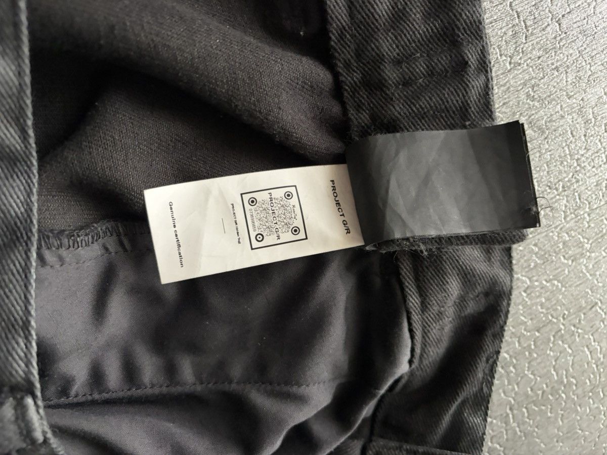PROJECT GR COATED BIKER ARMOURED FLARE PANTS stk Size 3