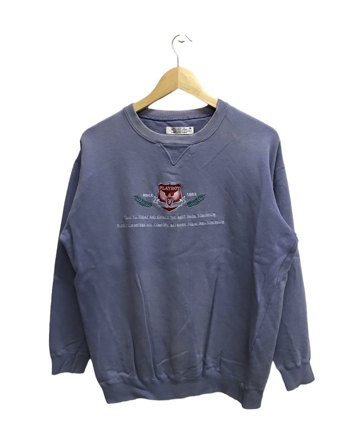 VINTAGE 90s PLAYBOY WRITING LABEL CREWNECK SWEATSHIRT