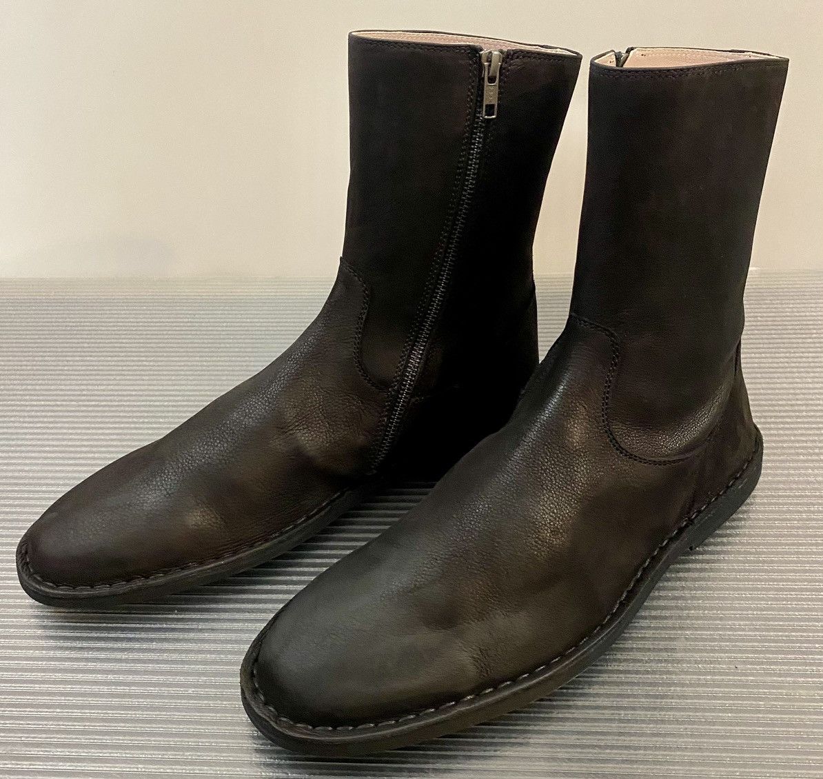 Ann Demeulemeester Ann Demeulemeester 🇮🇹 black brushed suede boots 11 NEW Size US 11 / EU 44 - 1 Thumbnail
