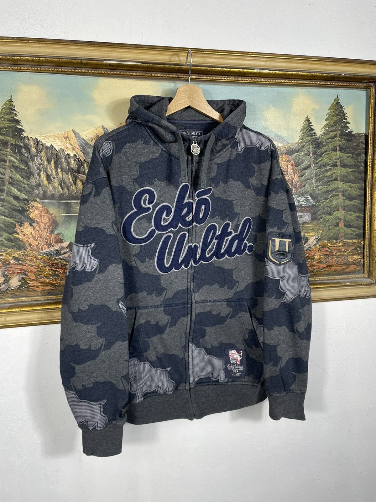 Ecko Unltd. × Vintage Ecko Untld. Vintage Y2k 00s Zip Hoodie Sweatshirt Swag Drip Size US M / EU 48-50 / 2 - 3 Thumbnail