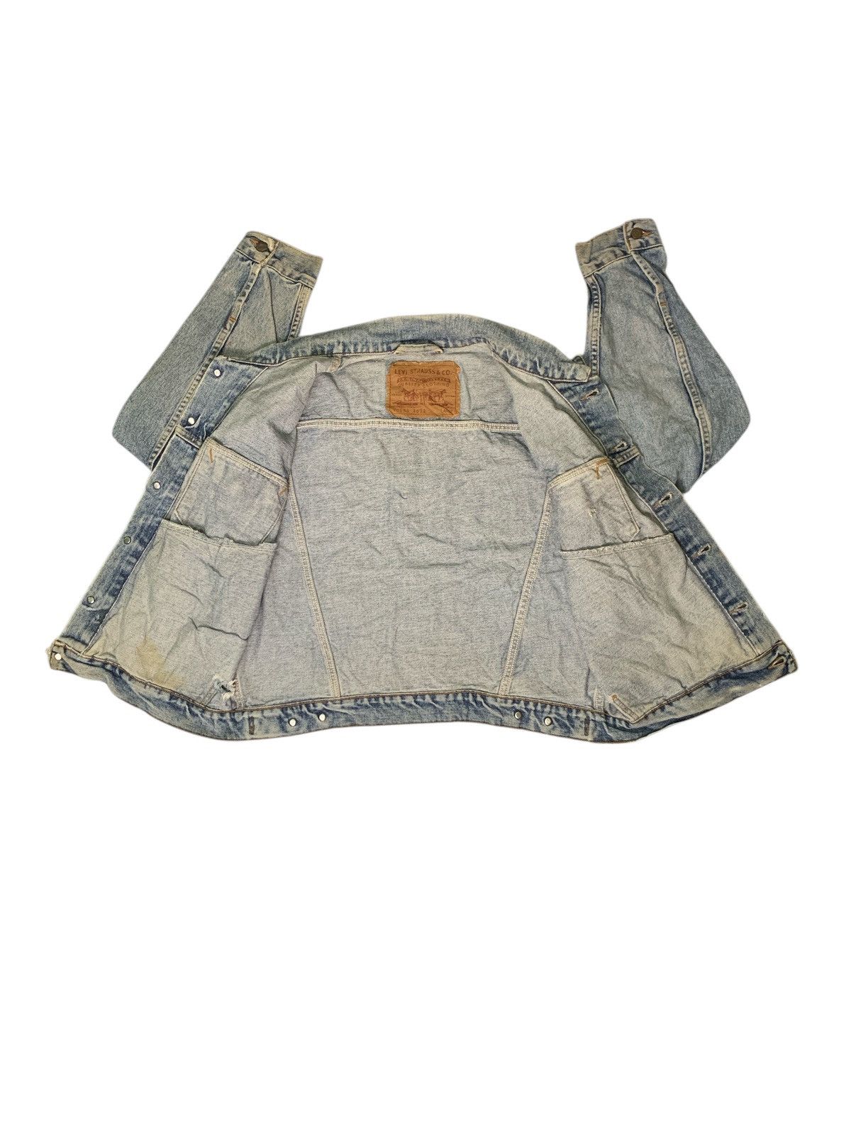 Levi's Vintage Clothing Rare Design Vintage Levi’s Trucker Jackets Size US L / EU 52-54 / 3 - 3 Thumbnail