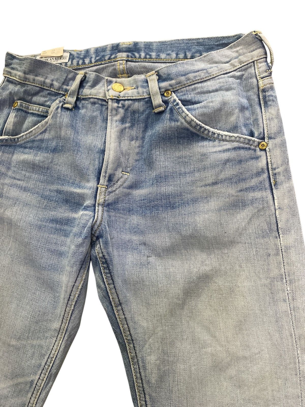 Lee × Vintage Flared Jeans Vintage Lee Riders Distressed Denim Size US 30 / EU 46 - 7 Thumbnail