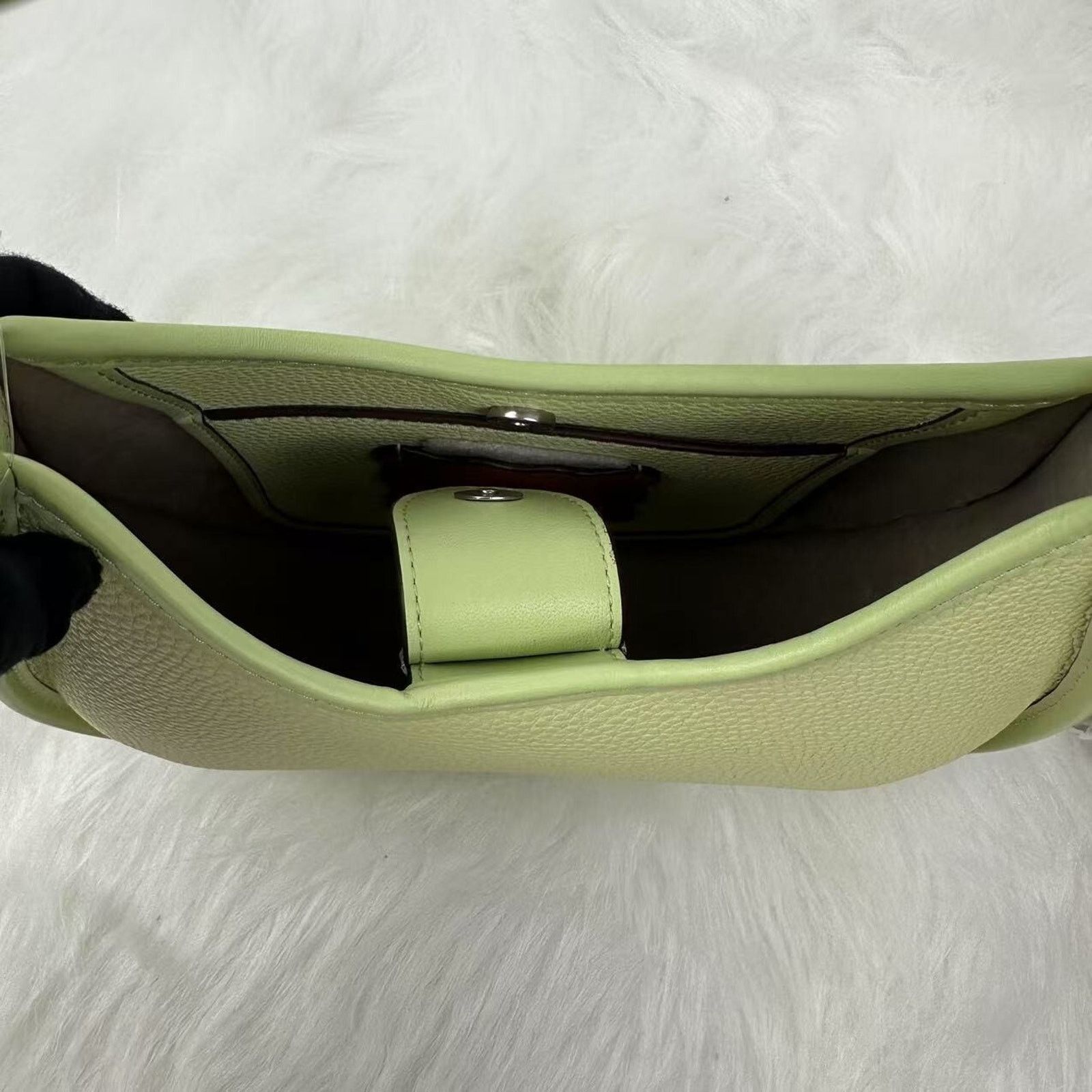 Coach Coach Ergo Shoulder Bag In Coachtopia Leather In Pale Lime Size ONE SIZE - 7 Thumbnail