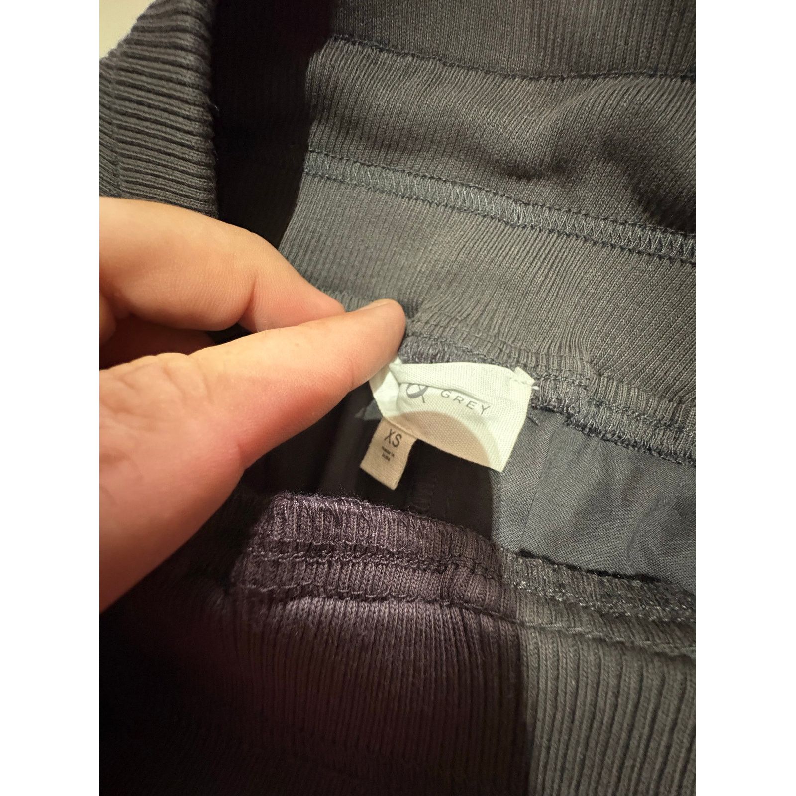 Lou & Grey Lou & Grey Womens XS Gray Jogger Pants Drawstring Size 26" / US 2 / IT 38 - 3 Thumbnail