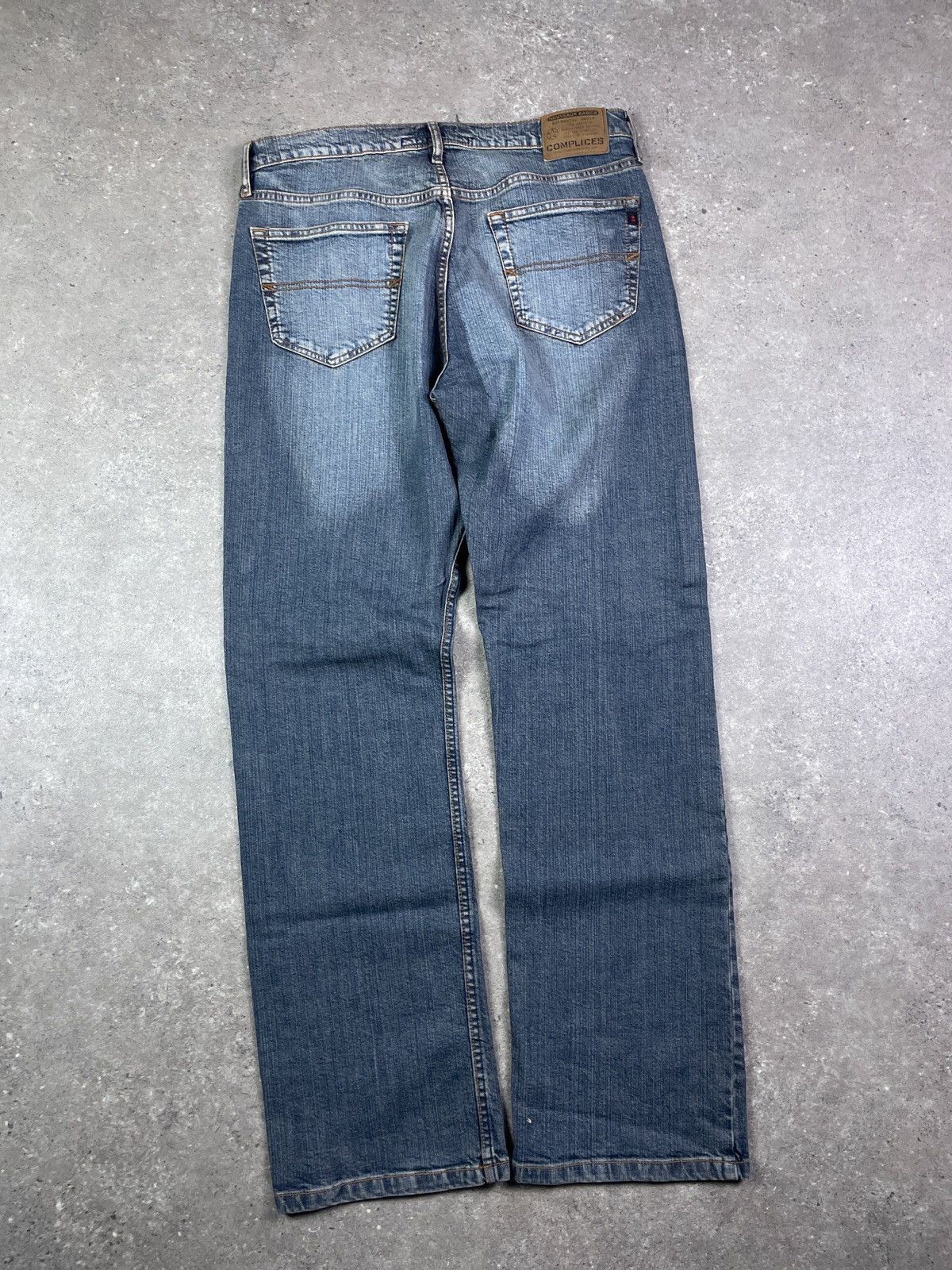 Japanese Brand × Vintage Vintage Y2K Japanese Wide Leg Faded Denim Balenciaga Style Size US 32 / EU 48 - 2 Thumbnail