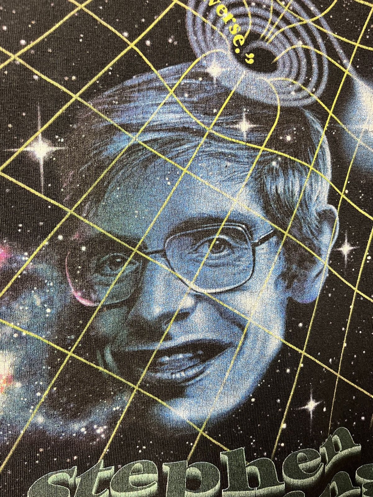 Vintage Rare Vintage 1995 Stephen Hawking graphic tee Size US L / EU 52-54 / 3 - 6 Thumbnail