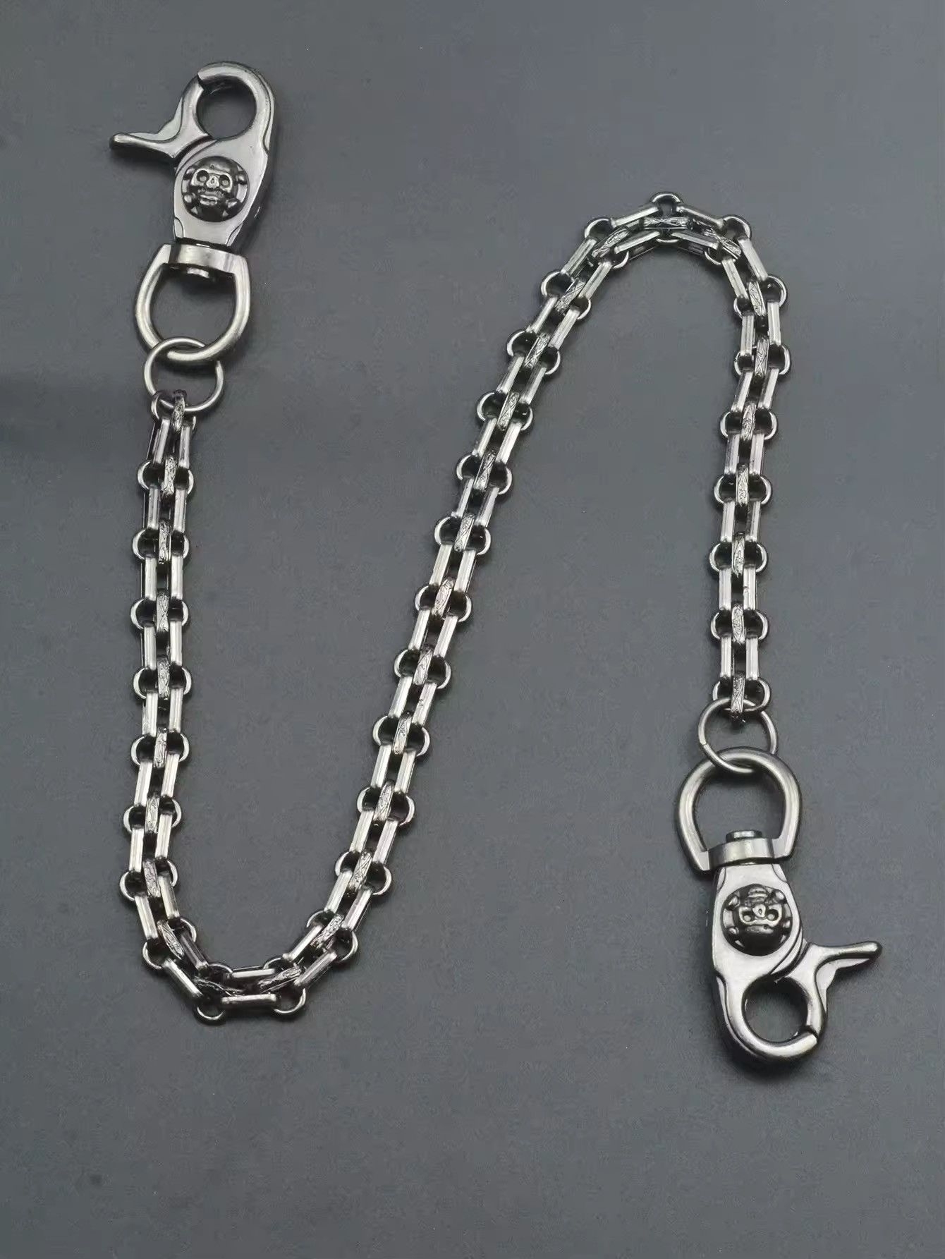 Other Vintage Skull Pattern Head Wallet Chain Size ONE SIZE - 2 Thumbnail