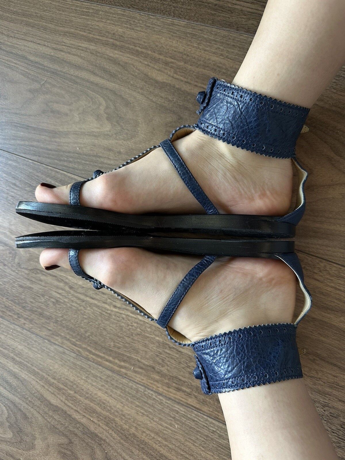 Balenciaga Balenciaga Paris Gladiator Studded Flat Sandals City Size US 8.5 / IT 38.5 - 13 Thumbnail