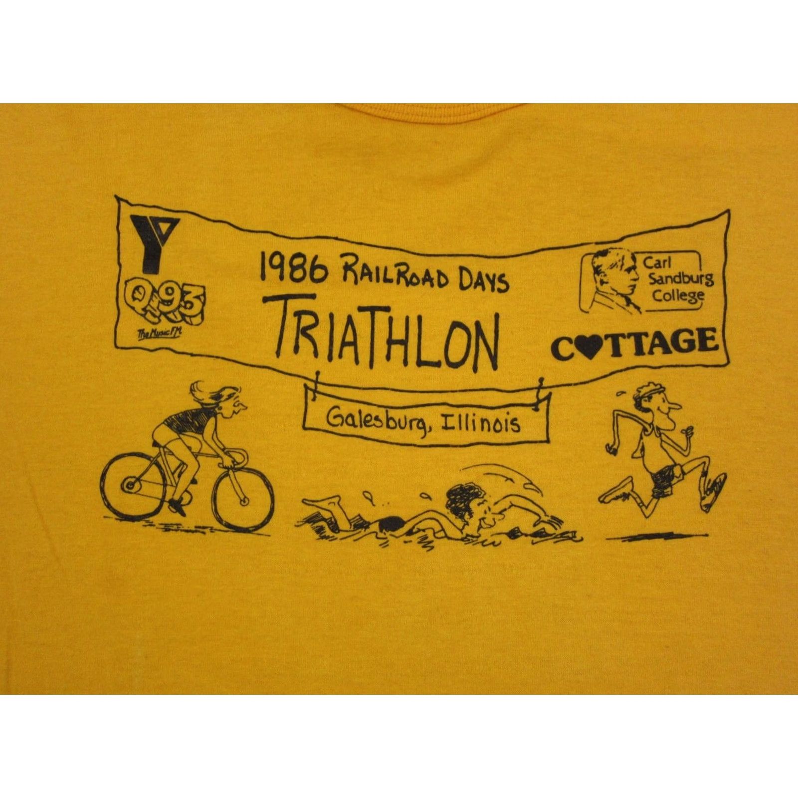 Russell Athletic VINTAGE Russell Athletic Shirt Mens XL Yellow 90s City Classic Size US XL / EU 56 / 4 - 3 Thumbnail