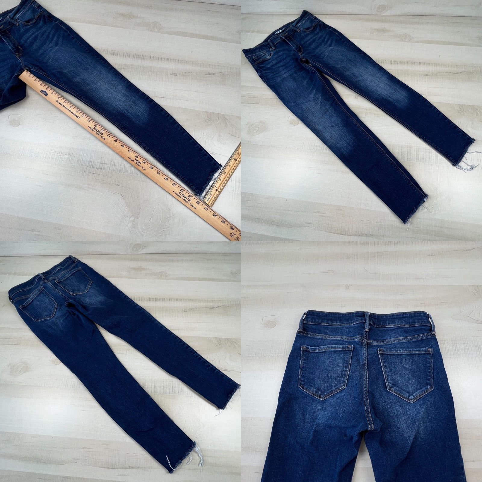 Old Navy Old Navy Womens Rockstar Super Skinny Mid Rise Jeans Medium Wash Blue Size 4 Size 27" / US 4 / IT 40 - 8 Thumbnail