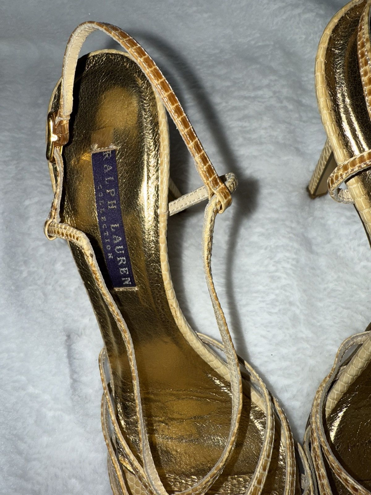 Ralph Lauren Purple Label Ralph lauren purple label snake skin heels Size US 6.5 / IT 36.5 - 4 Thumbnail