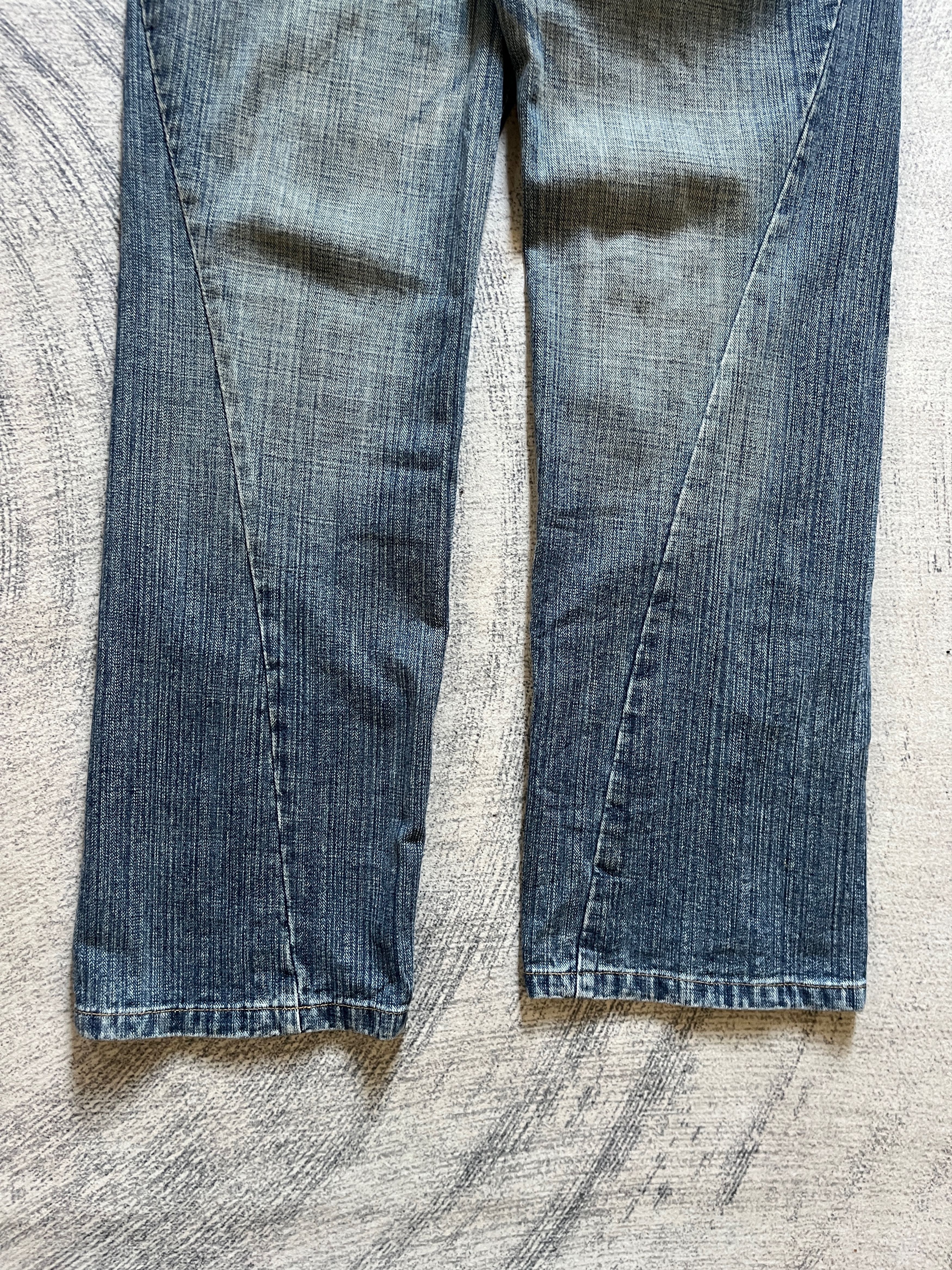 Japanese Brand AFT Jeans Double Waisted Denim Pants Size 32" / US 10 / IT 46 - 4 Thumbnail