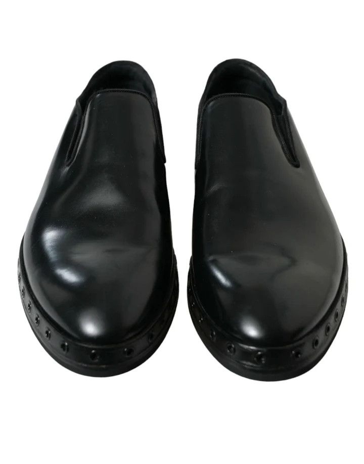 Dolce & Gabbana o1y0125 Loafers in Black Size US 7 / EU 40 - 4 Thumbnail