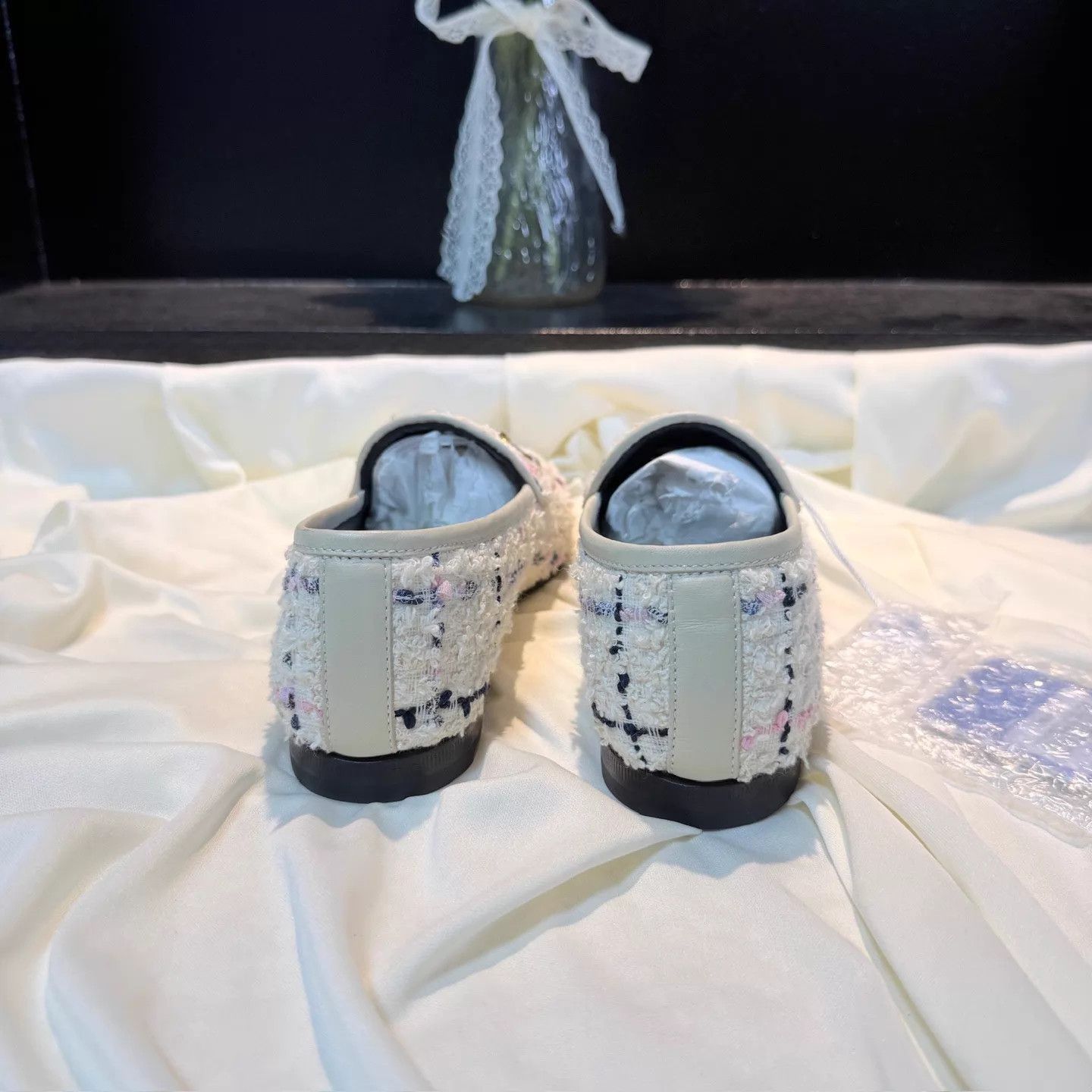 Gucci GUCCI Woven Horsebit White & Color LowHeel Shoes 35 Size US 4.5 / IT 34.5 - 3 Thumbnail