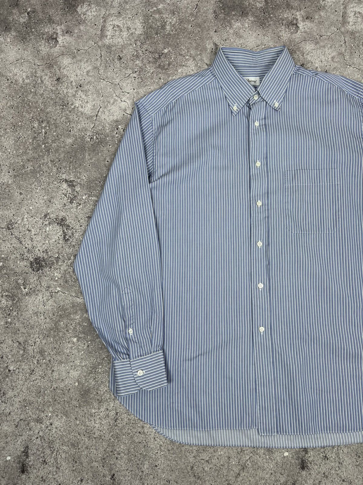 Brioni Brioni Striped Button Up Shirt Long Sleeeve Classic Size US XL / EU 56 / 4 - 2 Thumbnail