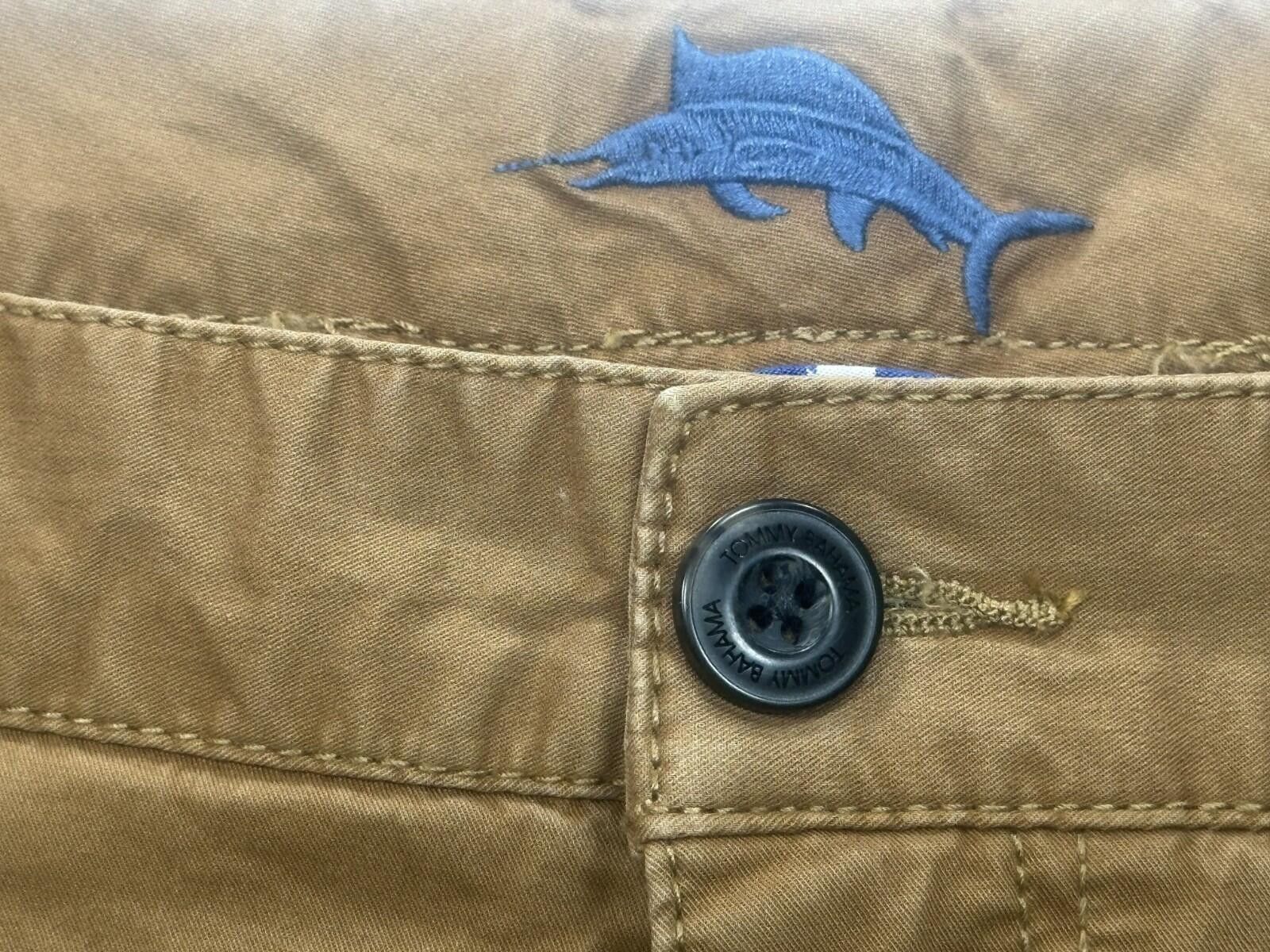 Tommy Bahama Tommy Bahama Flat Embroidered Logo Chino Shorts Brown Men 38 Size US 38 / EU 54 - 10 Thumbnail
