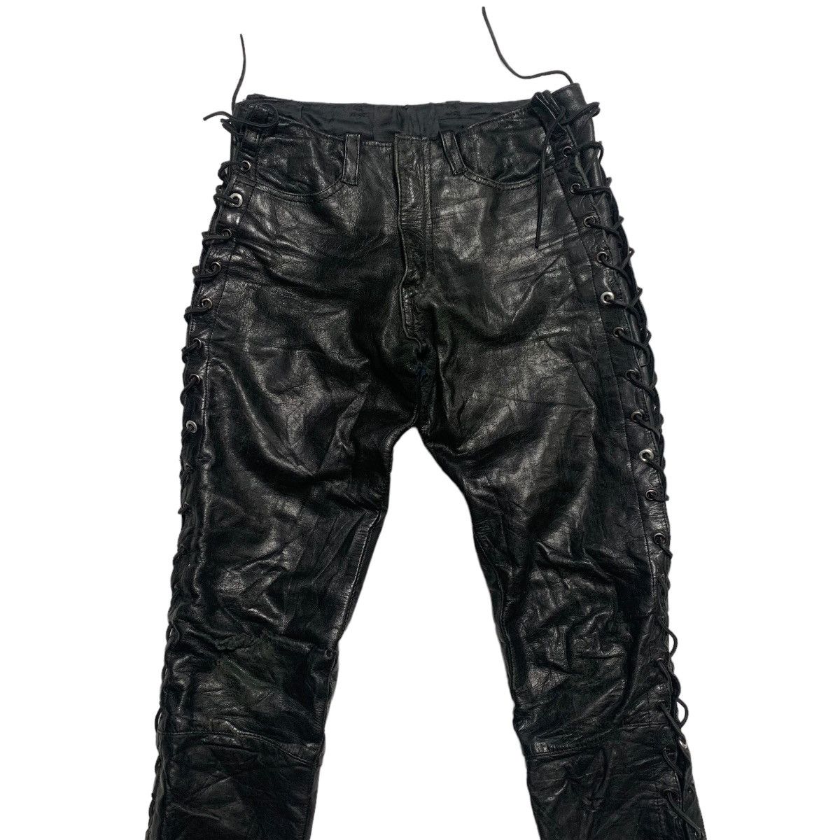 Japanese Brand Japanese Brand Nice Design Leather Pants Size US 30 / EU 46 - 3 Thumbnail