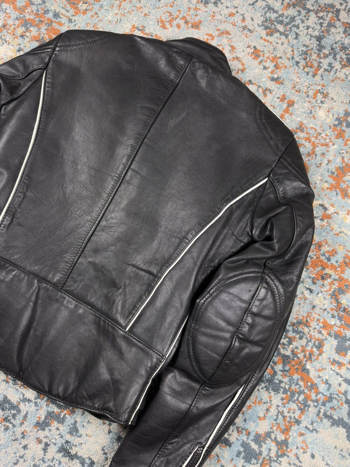 Vintage Vintage 90s Moto Star real leather biker racing jacket Size US XS / EU 42 / 0 - 7 Thumbnail