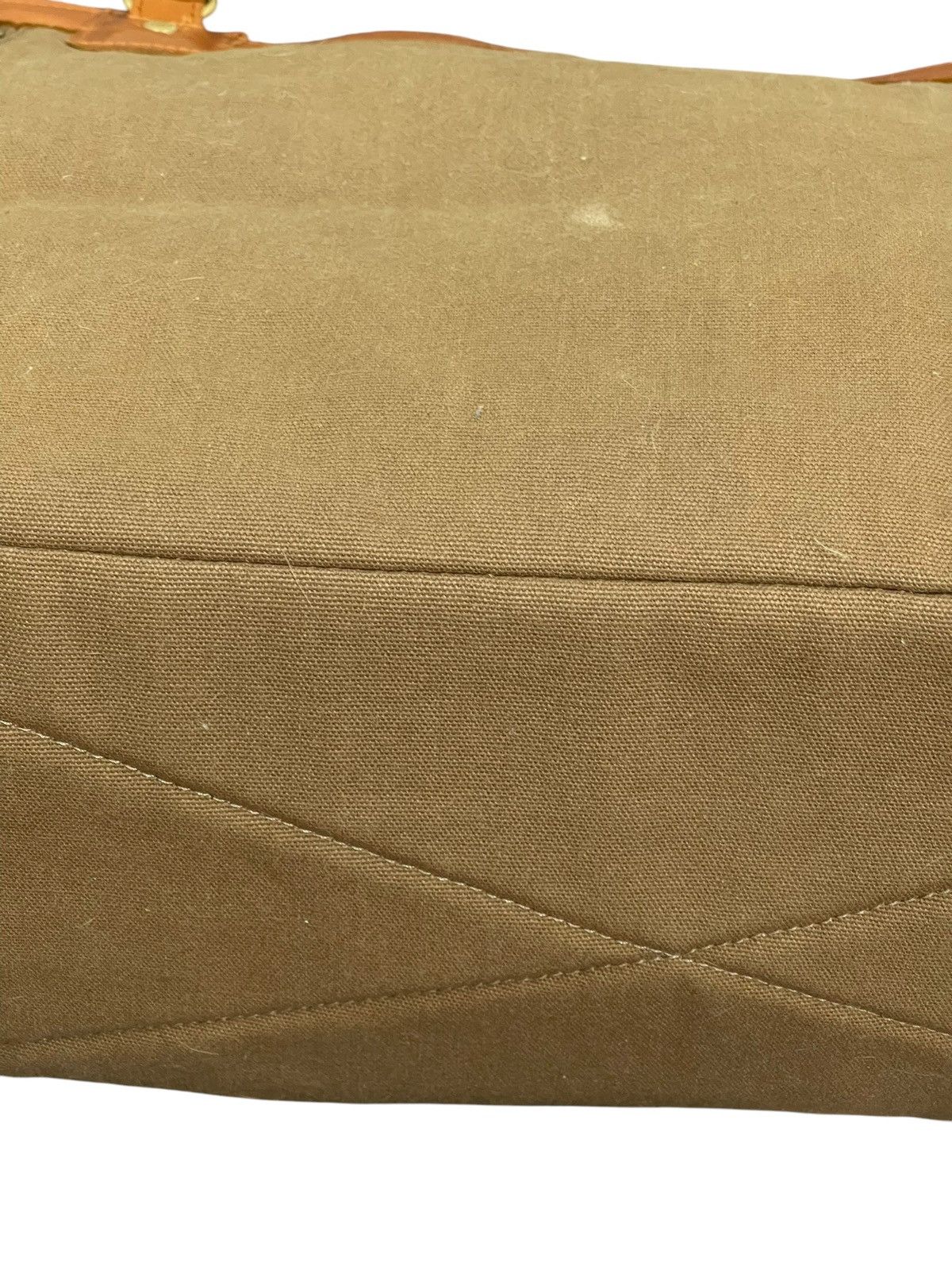 Genuine Leather Leather Cotton Doubles Duffle Bag 1🟩7 Size ONE SIZE - 17 Thumbnail