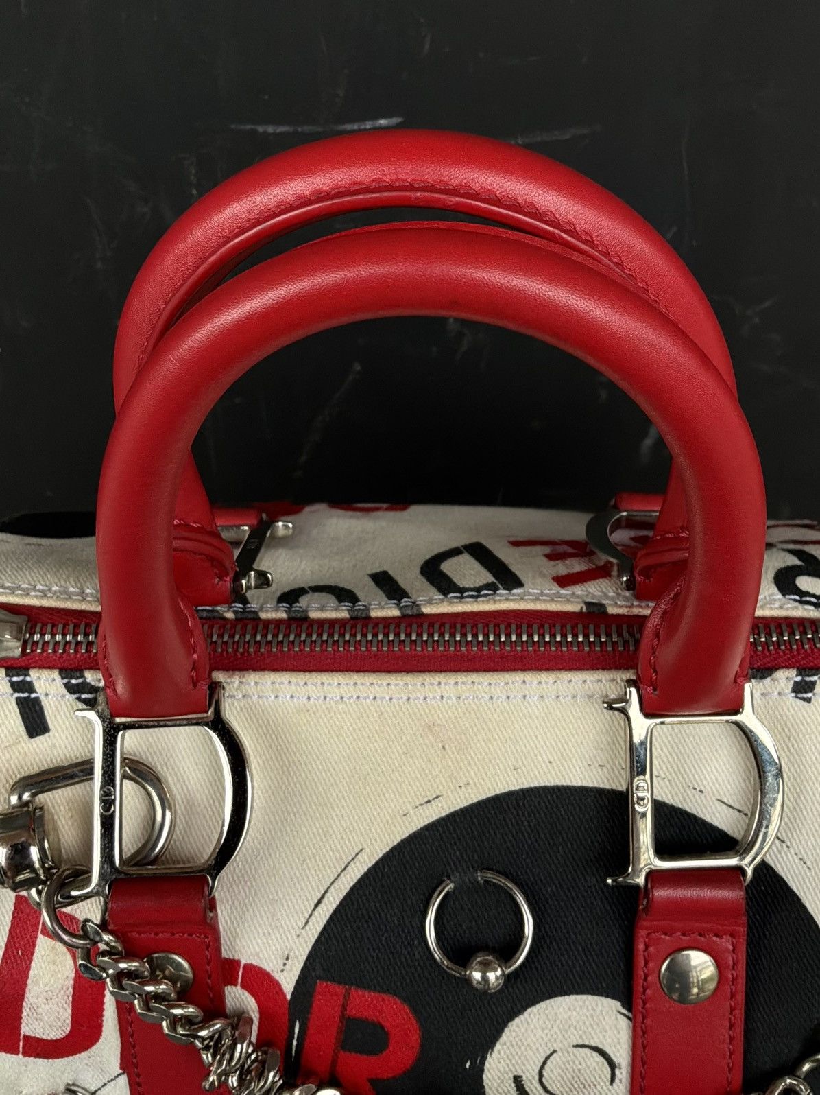 Dior Dior - Galliano Era - Hardcore Poison Pierced Boston Bag Size ONE SIZE - 13 Thumbnail