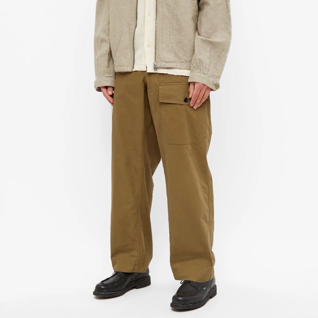 Margaret Howell Margaret Howell MHL Cargo Jogger Pant Khaki Green - XL Size US 36 / EU 52 - 3 Thumbnail