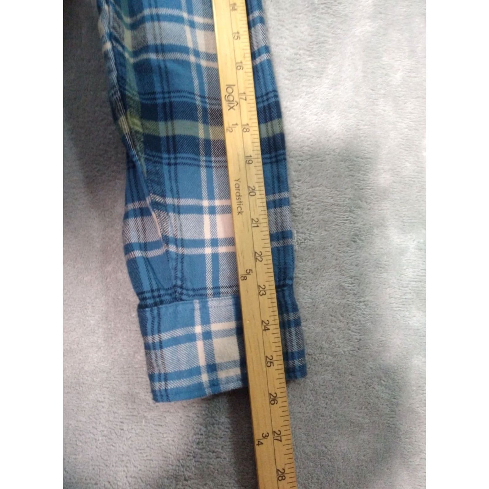 American Eagle Outfitters American Eagle Shirt Mens 2XL Blue Plaid Flannel Button Up Cotton Super Soft Size US XXL / EU 58 / 5 - 6 Thumbnail