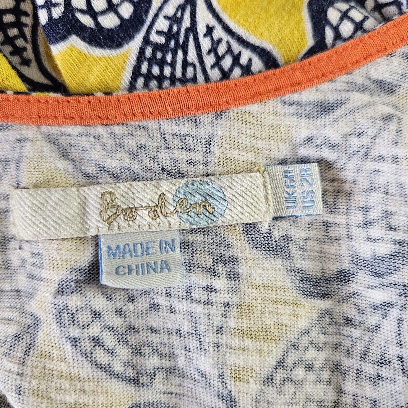 Boden Boden Womens Claire Slub Knit Sundress Dress Short Sleeveless Scoop Neck Pullover Casual Summer Regular Size 2 Blue Yellow Seashells Size XS / US 0-2 / IT 36-38 - 5 Thumbnail