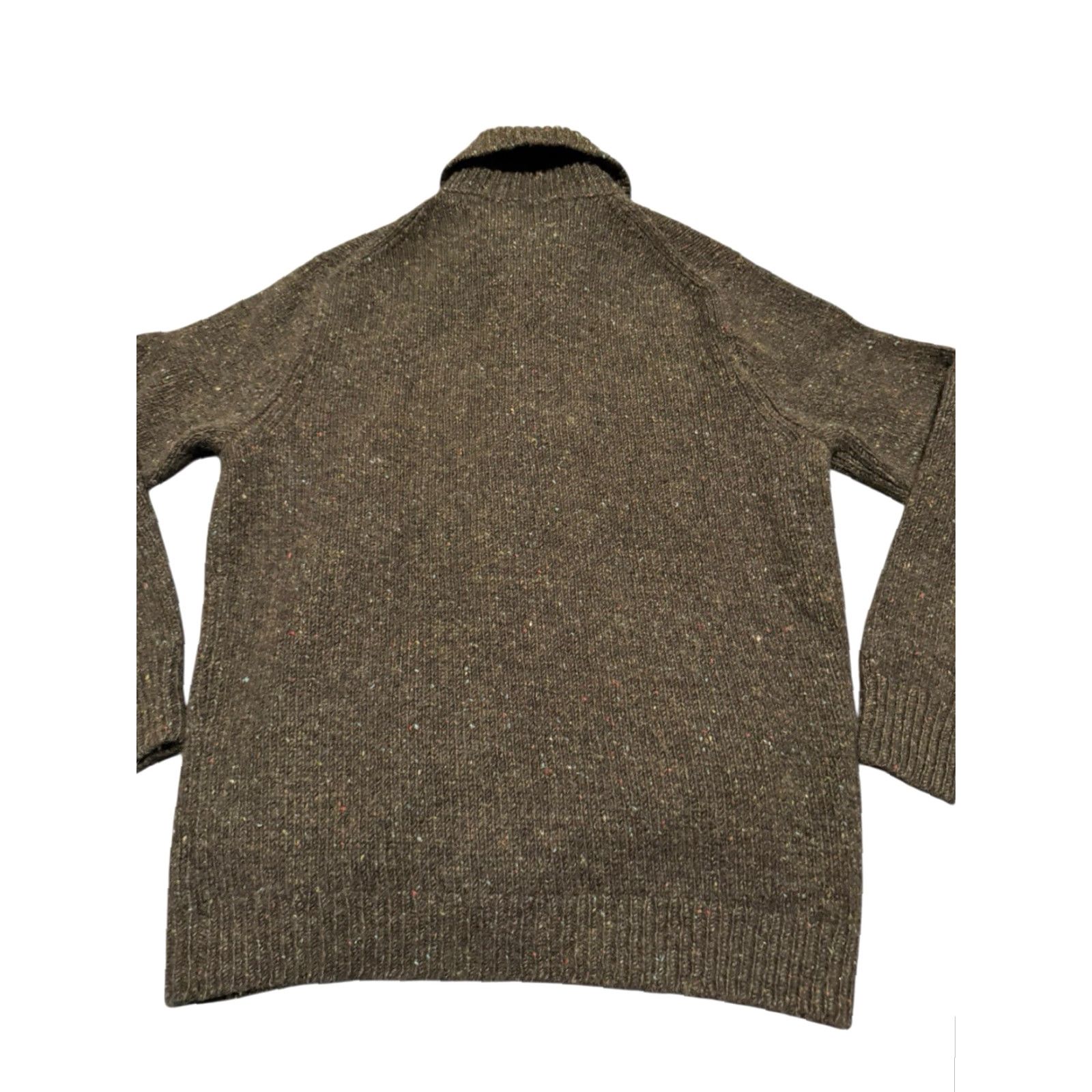 J.Crew J.CREW Kilcarra Donegal Wool Shawl Collar Cardigan Sweater Green Men’s Medium M Size M / US 6-8 / IT 42-44 - 6 Thumbnail