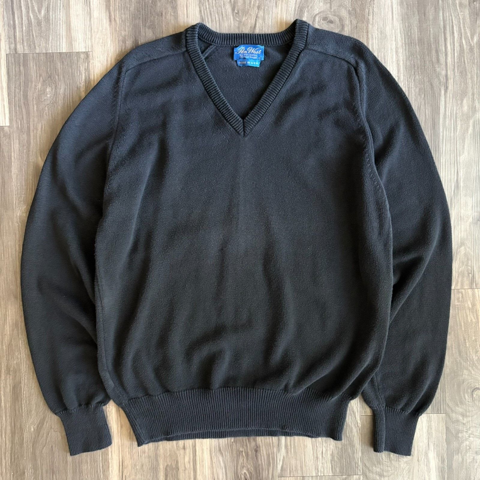 Pendleton Vintage Pendleton Pen West Sweater Men's Size L Black V-Neck Size US L / EU 52-54 / 3 - 1 Thumbnail
