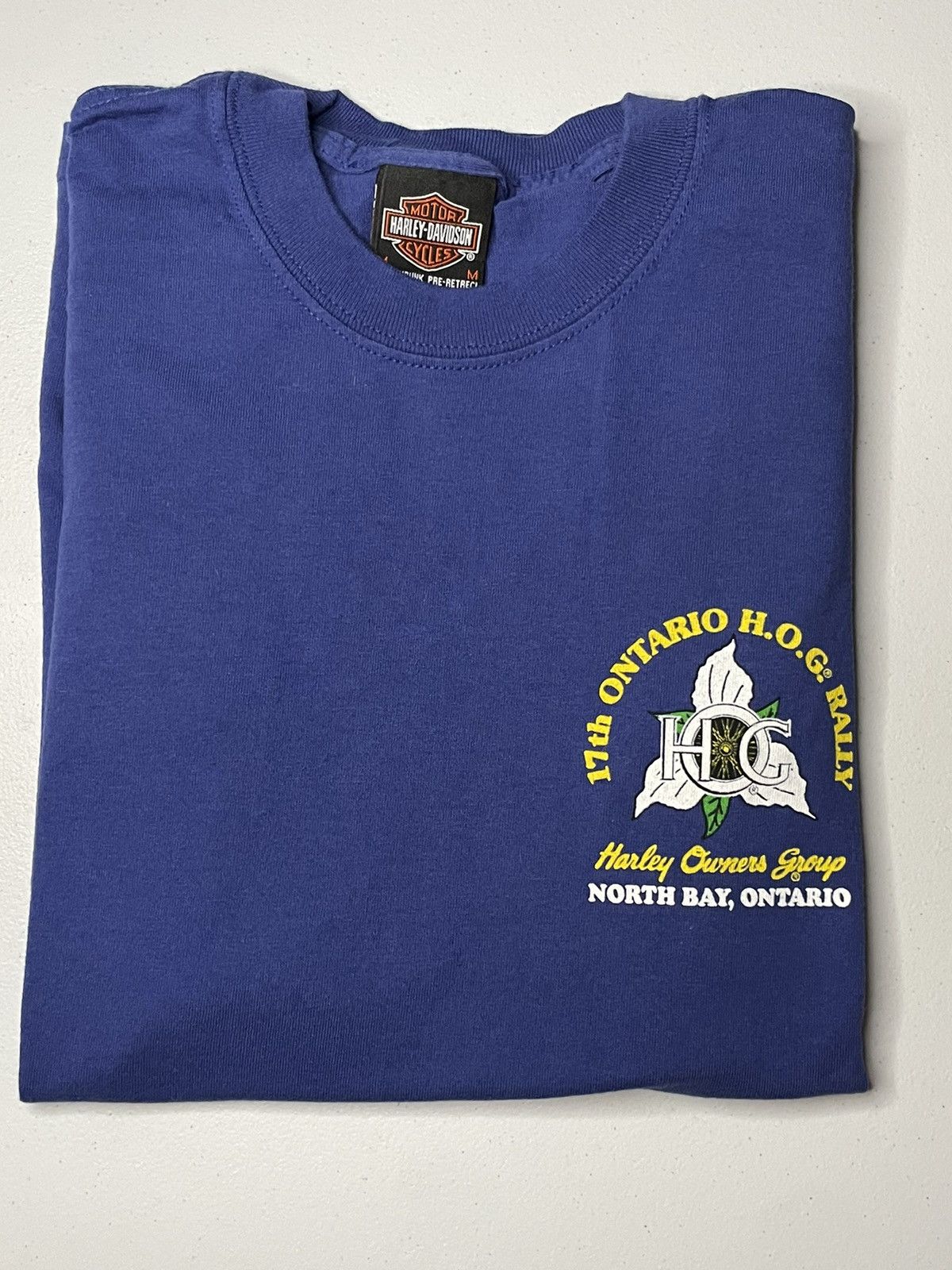 Harley Davidson × Vintage Vintage Y2K 2005 Ontario hog rally T-shirt Size US M / EU 48-50 / 2 - 2 Thumbnail