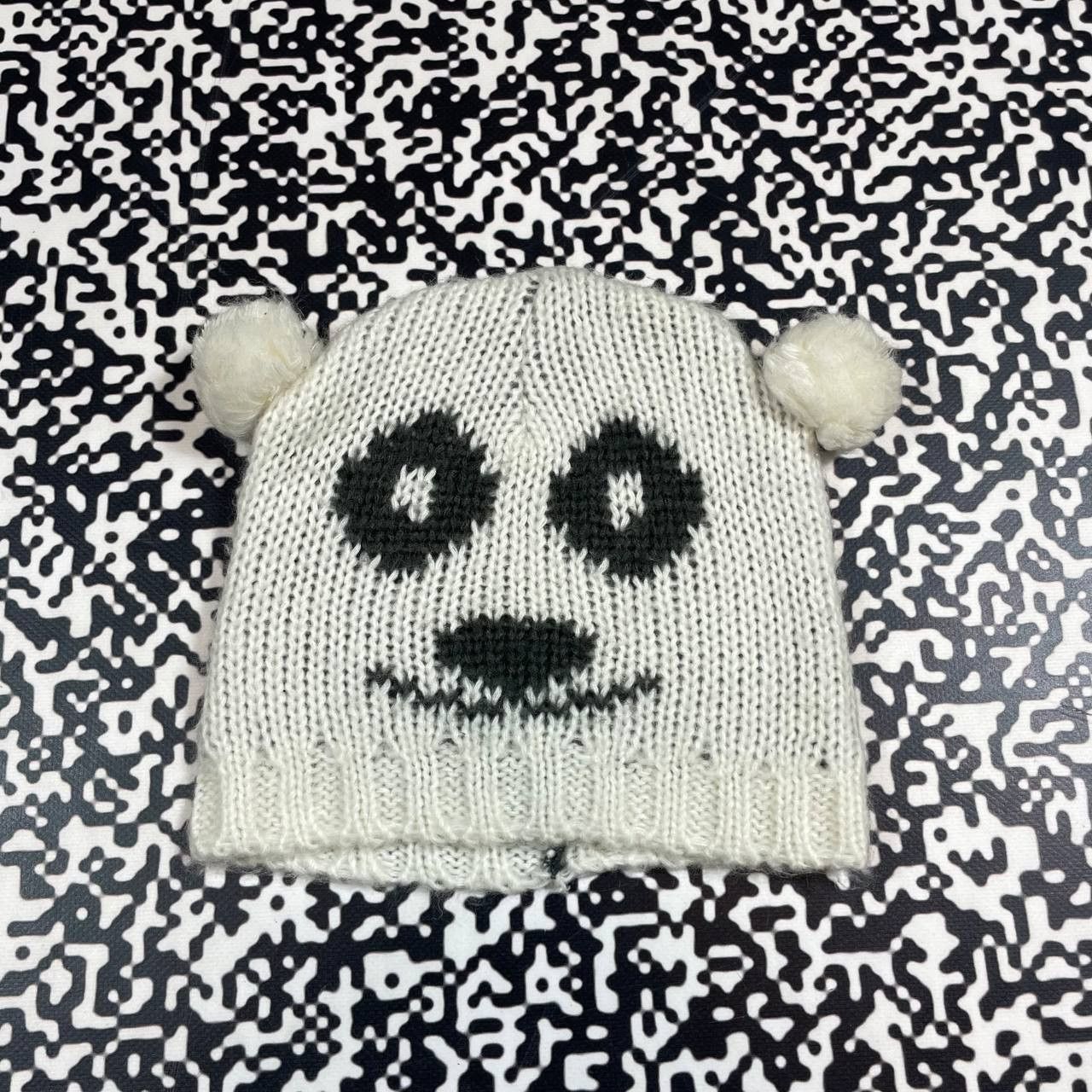 Vintage Vintage Y2K Panda Face Animal Japanese Style Beanie Hat Size ONE SIZE - 2 Thumbnail