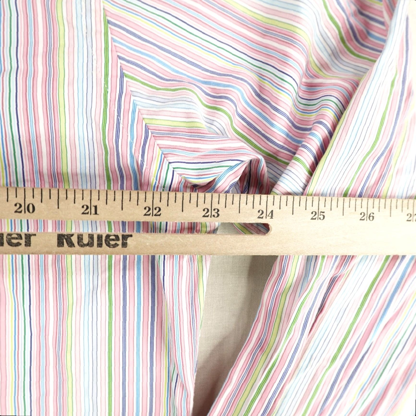 Etro Etro 42 Shirt Mens Medium Pink Stripes Button Up Long Sleeve Dress Shirt Italy Etro 42 Made in Italy Button-Up Size 40R - 6 Thumbnail