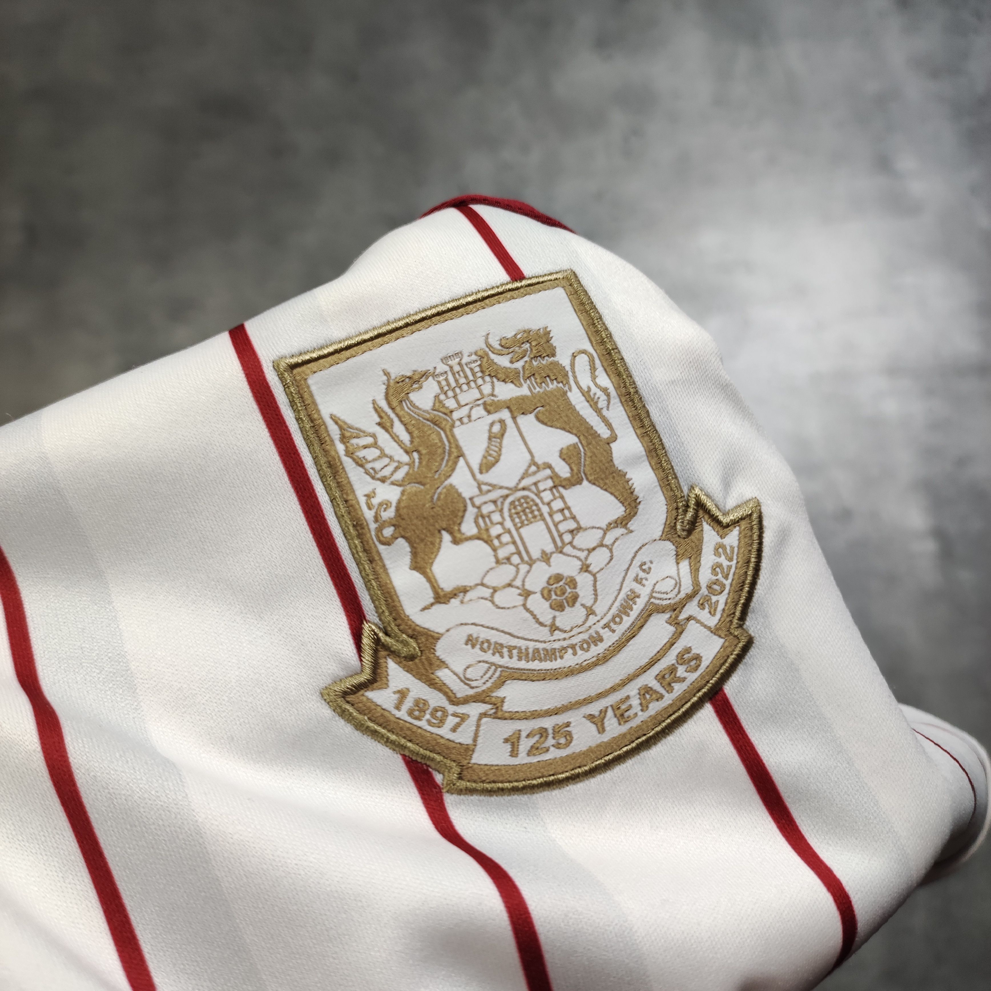 Vintage RARE Football Soccer Hummel x Northampton FC 120yrs Kit Size US L / EU 52-54 / 3 - 7 Thumbnail