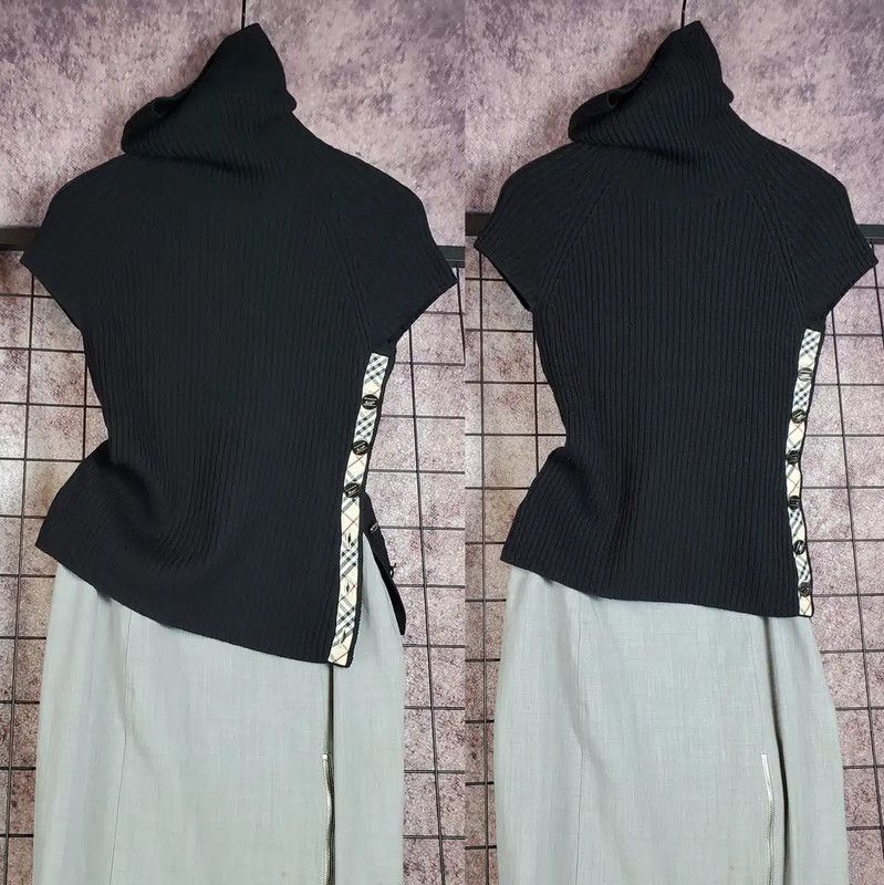 Burberry Burberry Black Wool Turtleneck Knit Top Size S / US 4 / IT 40 - 1 Thumbnail