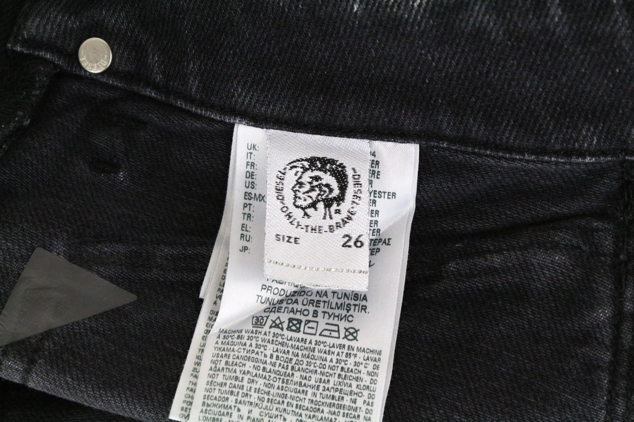 Diesel D-EARLIE 080AP W26/L32 Grey Zip Pocket Jeans 71554 Size 26" / US 2 / IT 38 - 7 Thumbnail