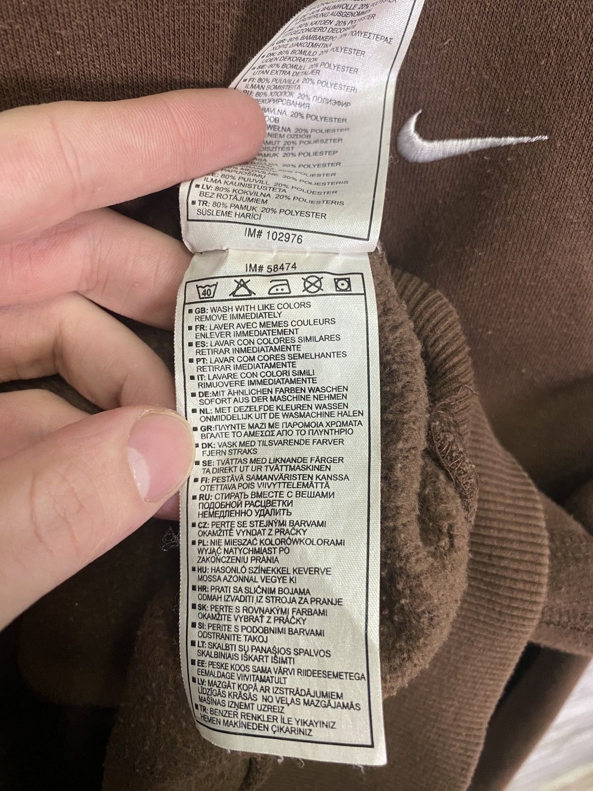 Vintage Vintage brown zip hoodie Nike acg y2k adidas rare Size US L / EU 52-54 / 3 - 10 Thumbnail