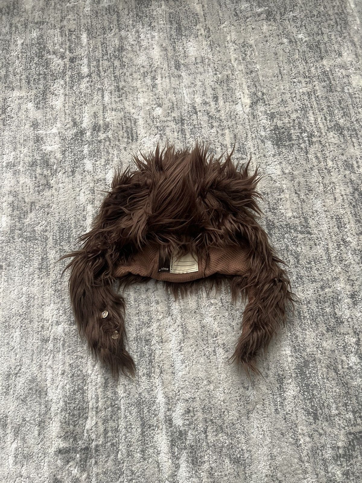 Brand New Safety Bear Furry Hat