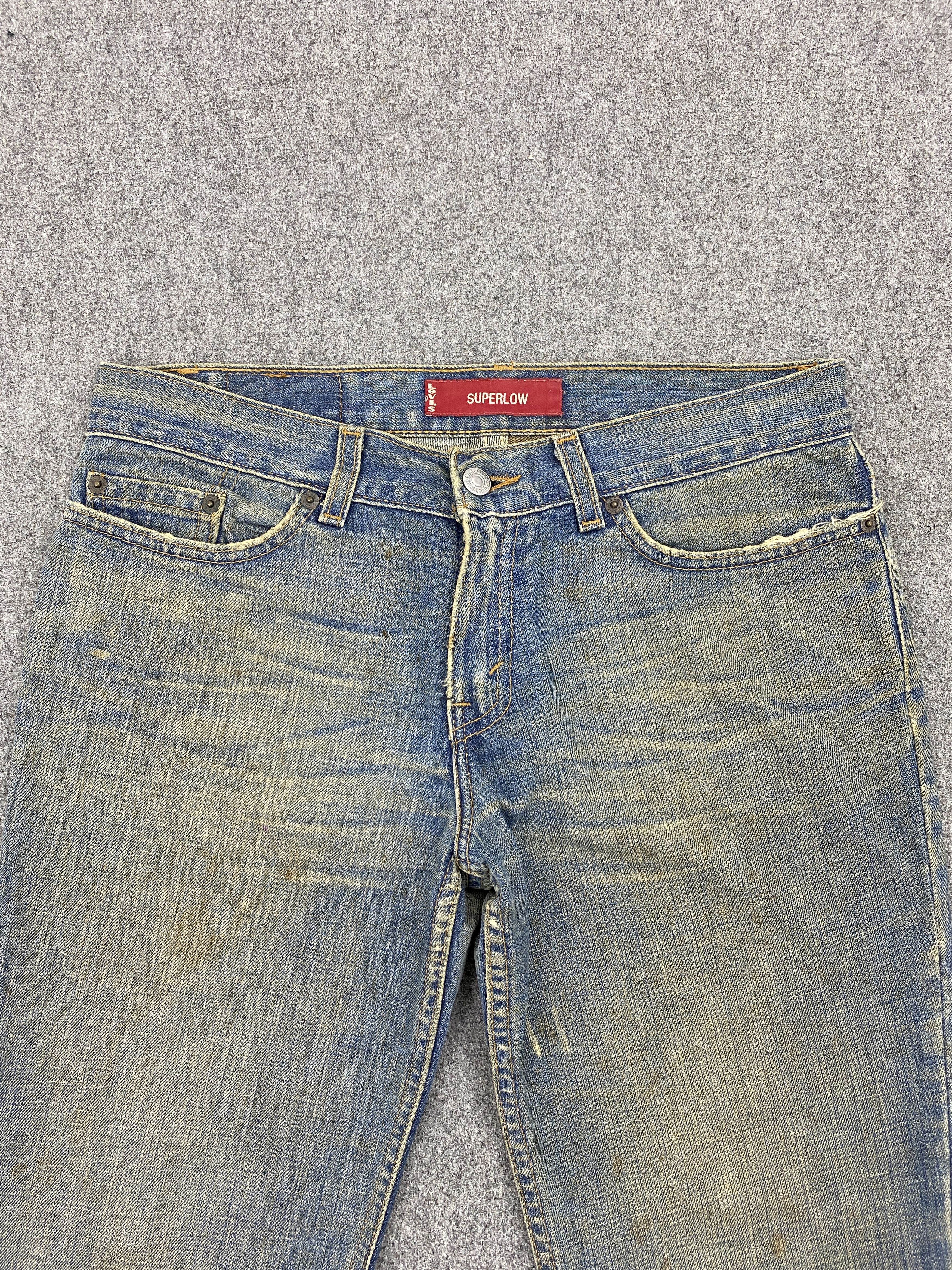 Levi's Rusty Vintage 90s Levis 518 Superlow Bootcut Jeans DP2637 Size US 33 - 2 Thumbnail